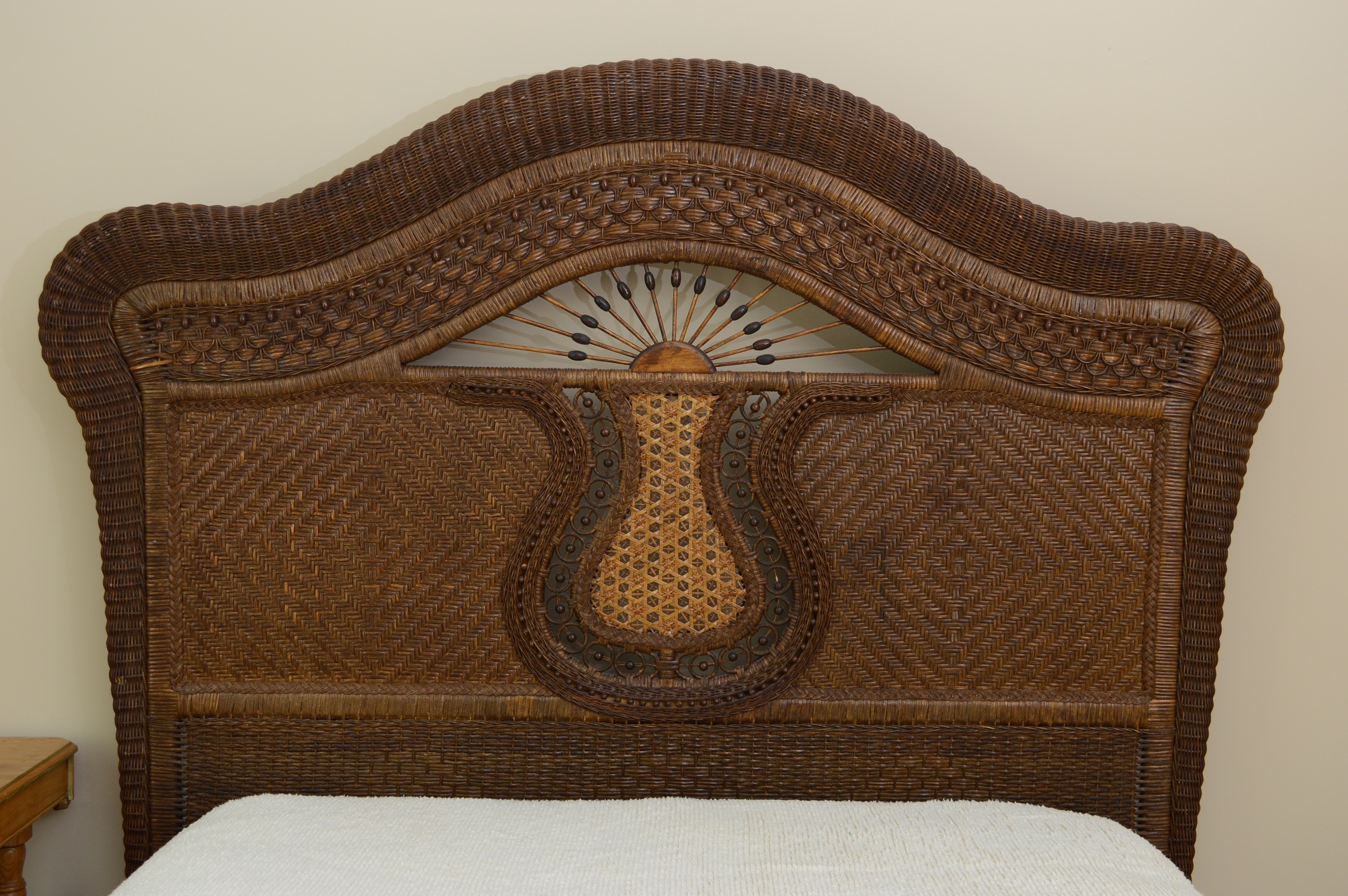 Yves Delorme Hand Woven Cane Bed from Gattle's