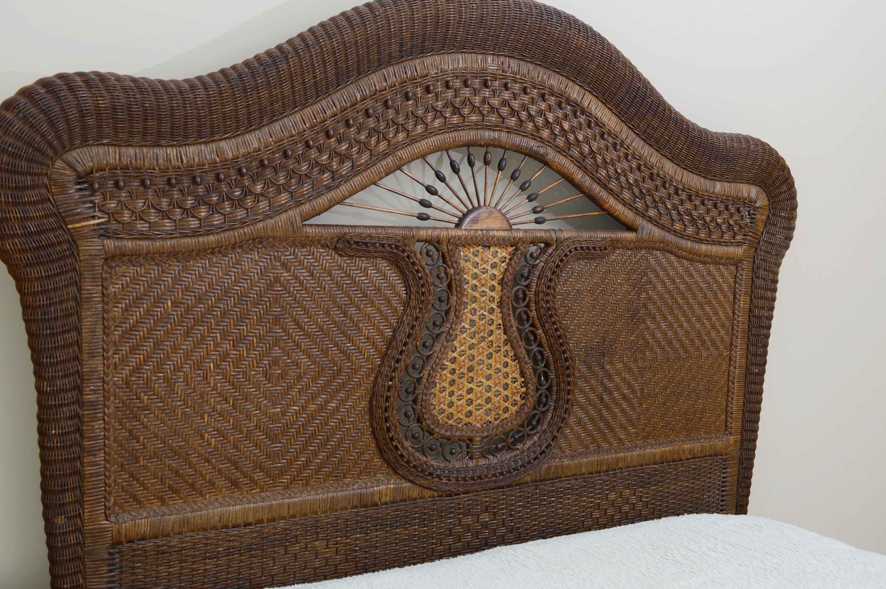 Yves Delorme Hand Woven Cane Bed from Gattle's