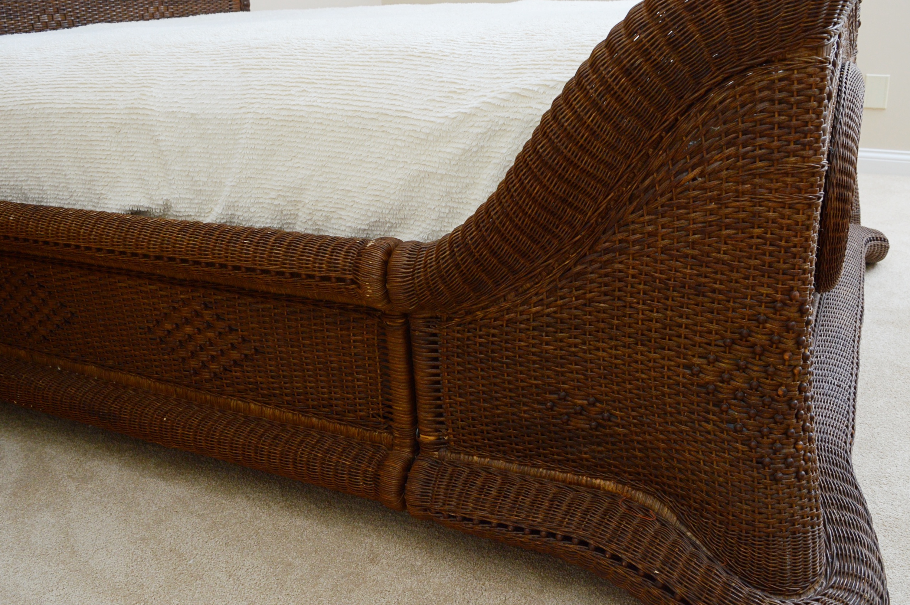 Yves Delorme Hand Woven Cane Bed from Gattle's