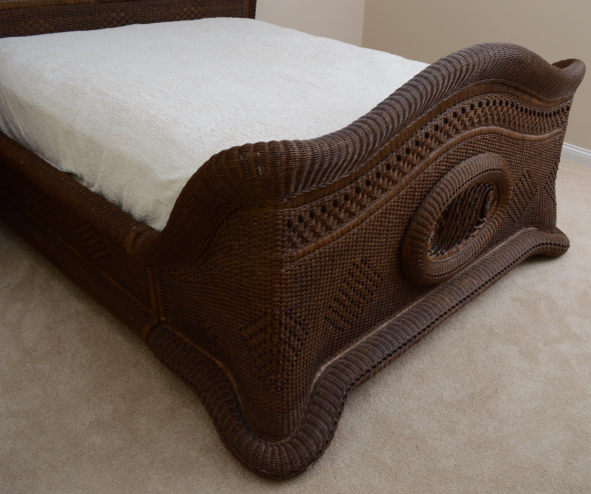Yves Delorme Hand Woven Cane Bed from Gattle's