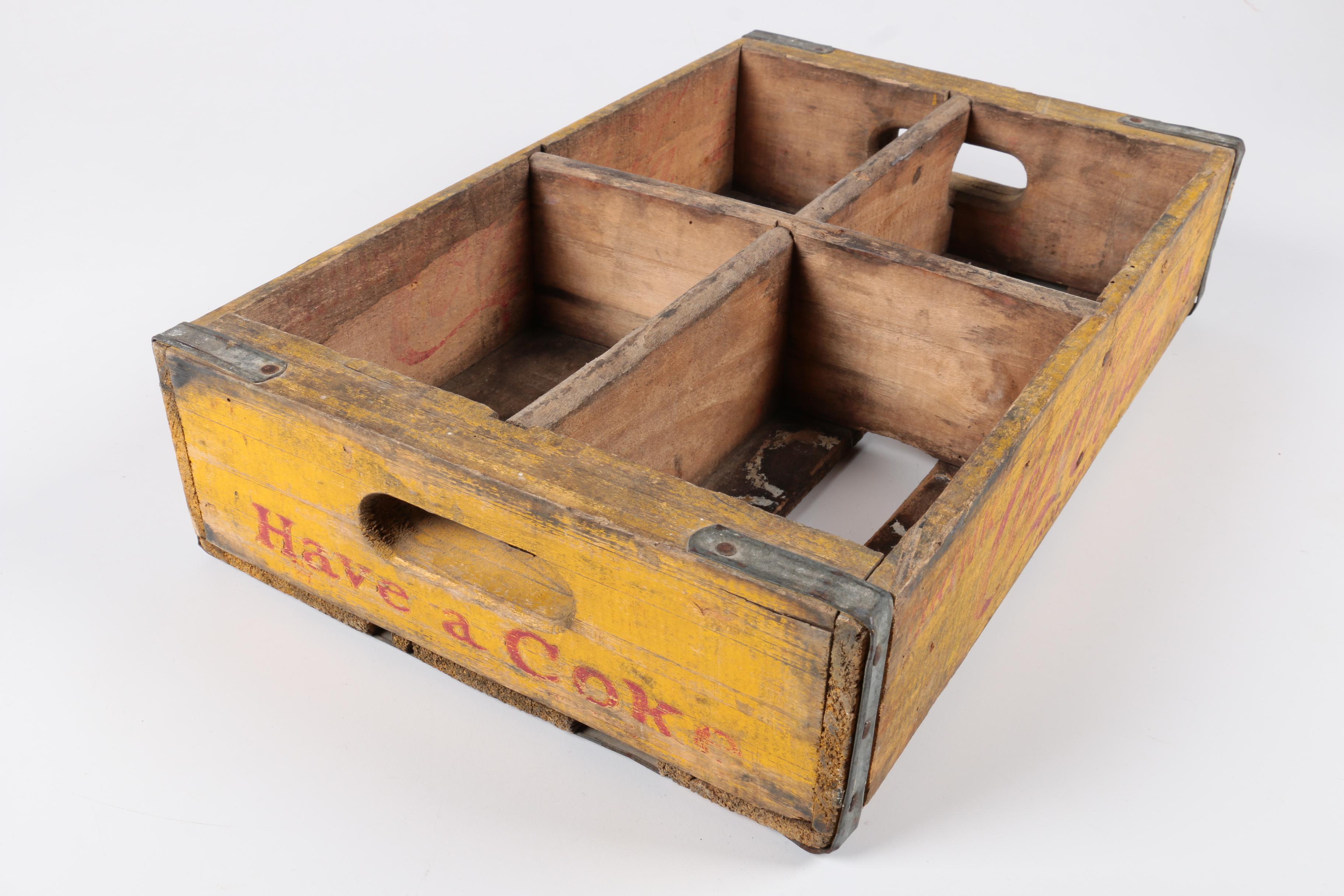 Vintage Coca-Cola Wooden Bottle Crate