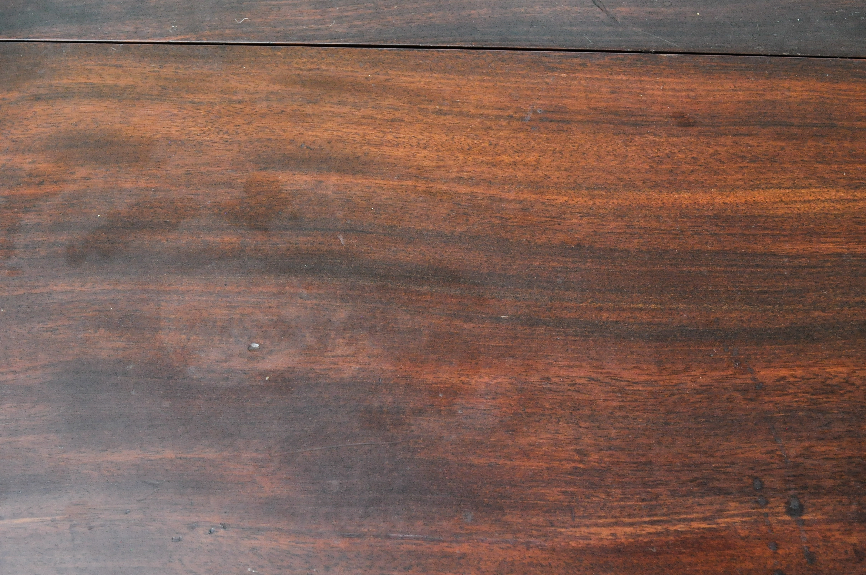 Antique American Late Federal Carved Mahogany Table with Two Oak Chairs