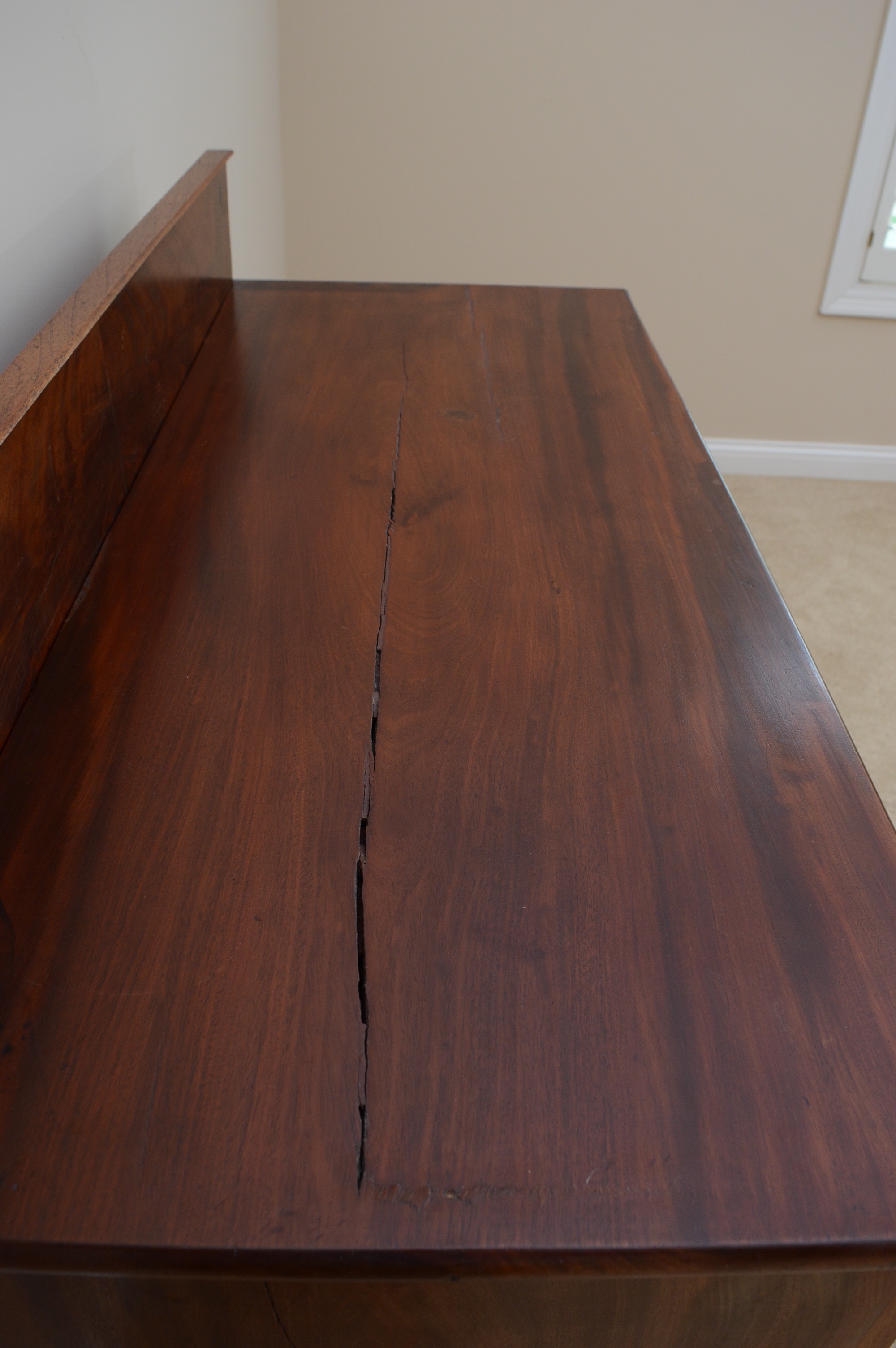 Antique Burl Wood Chest of Drawers