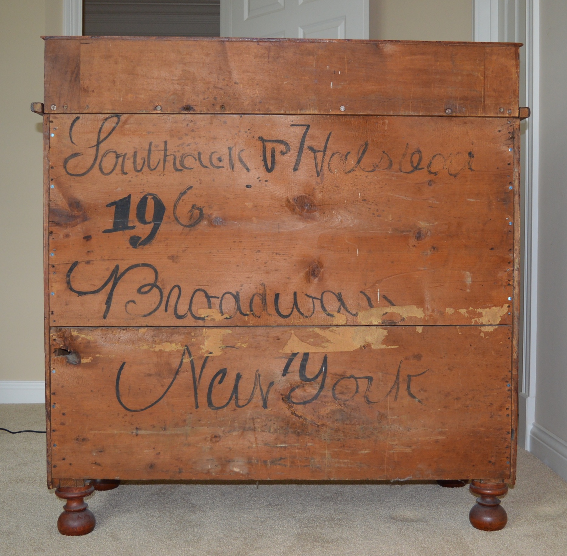 Antique Burl Wood Chest of Drawers