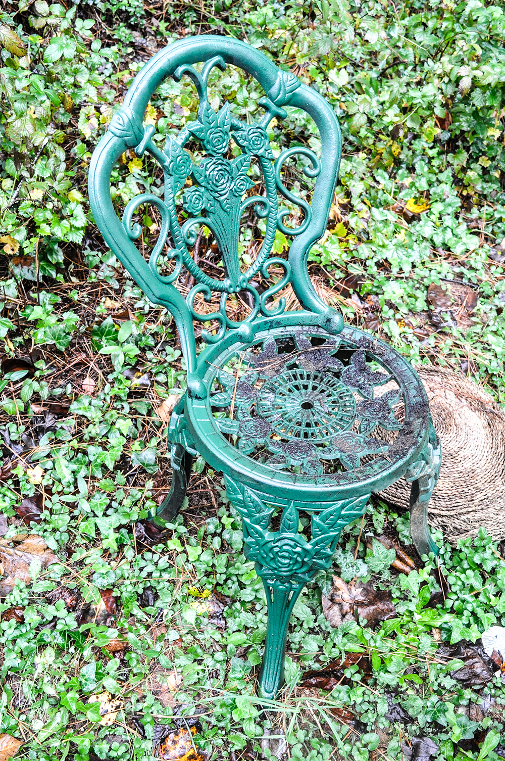 Three-Piece Cast Iron Garden Furniture Set