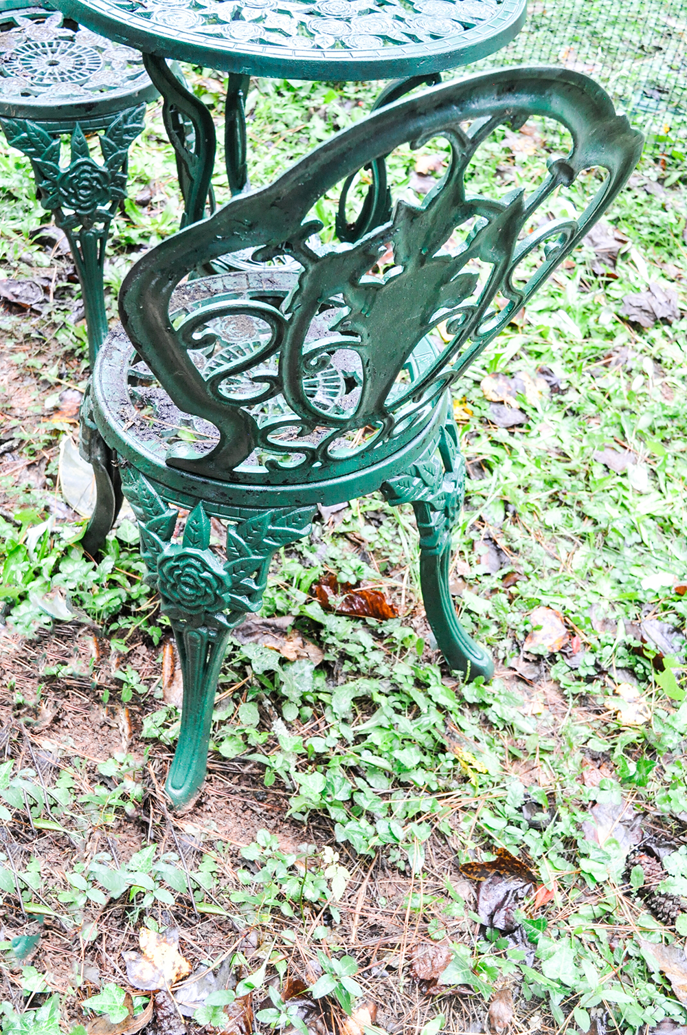 Three-Piece Cast Iron Garden Furniture Set