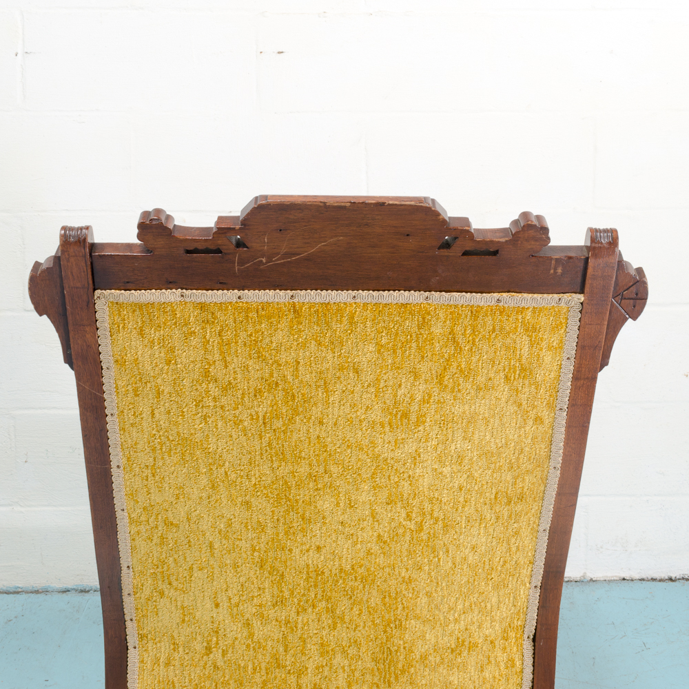 Antique Walnut Eastlake Platform Rocker