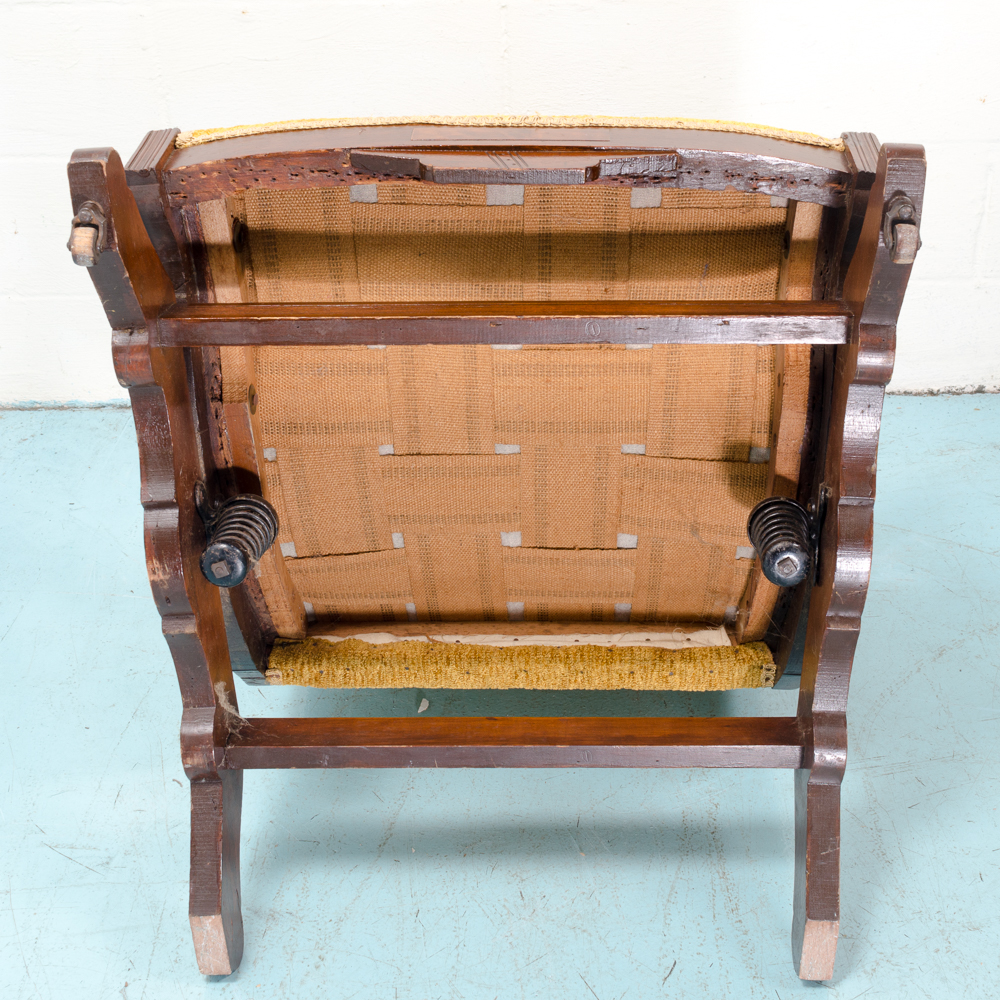 Antique Walnut Eastlake Platform Rocker