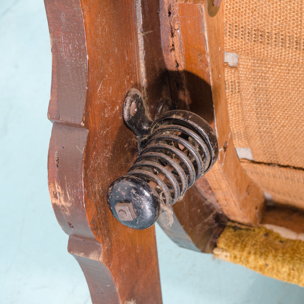 Antique Walnut Eastlake Platform Rocker