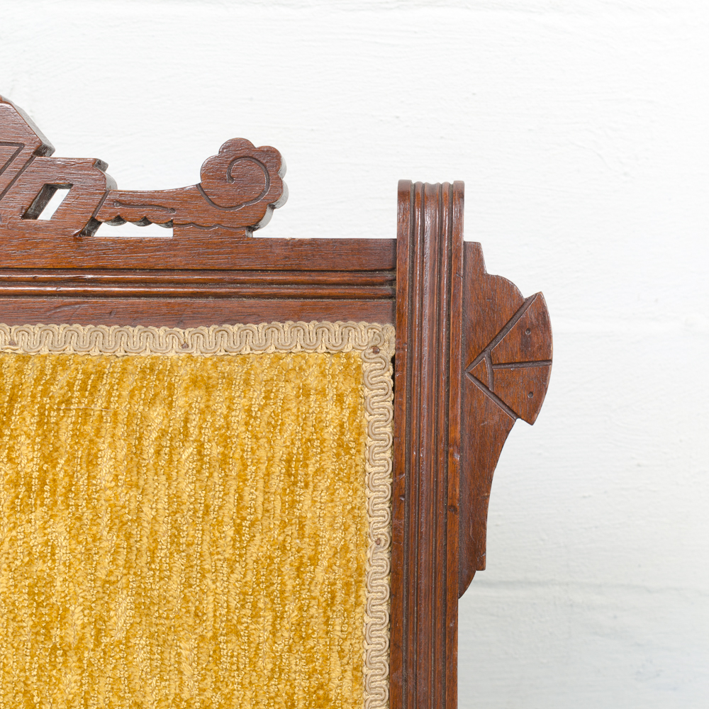 Antique Walnut Eastlake Platform Rocker