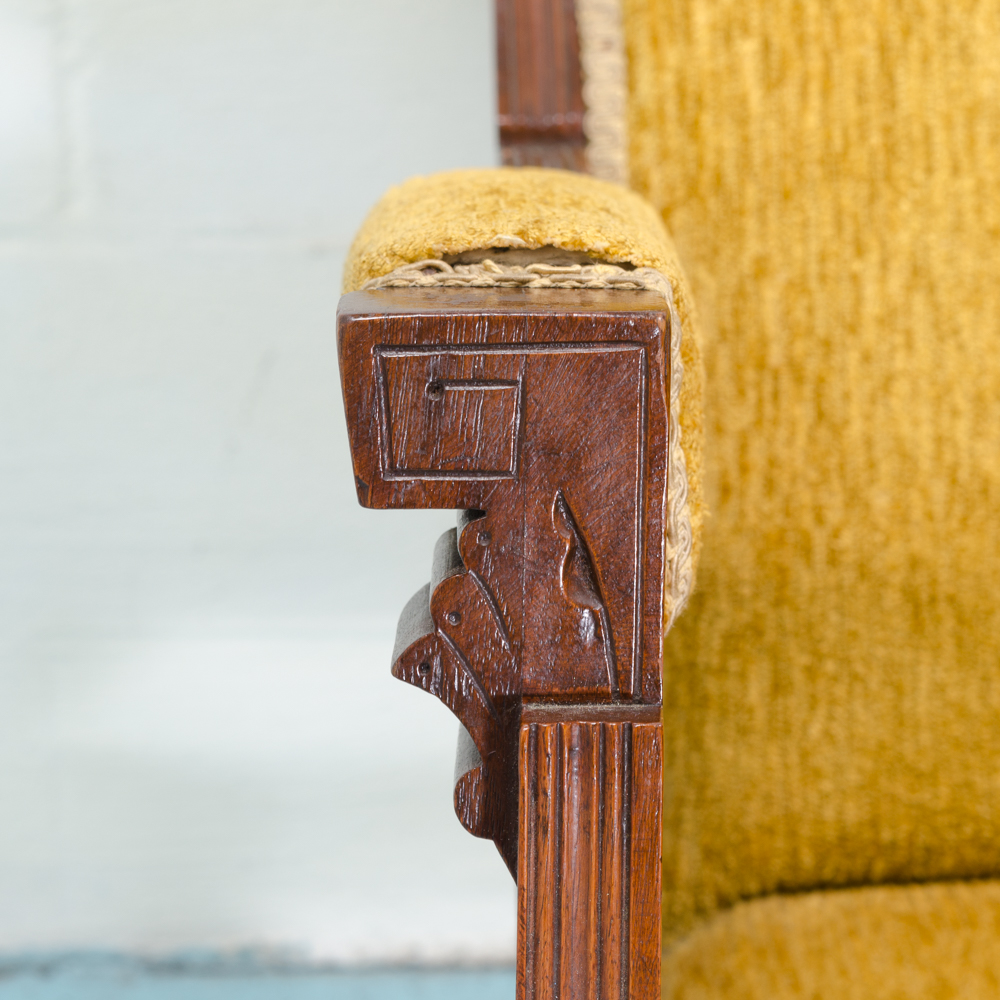 Antique Walnut Eastlake Platform Rocker