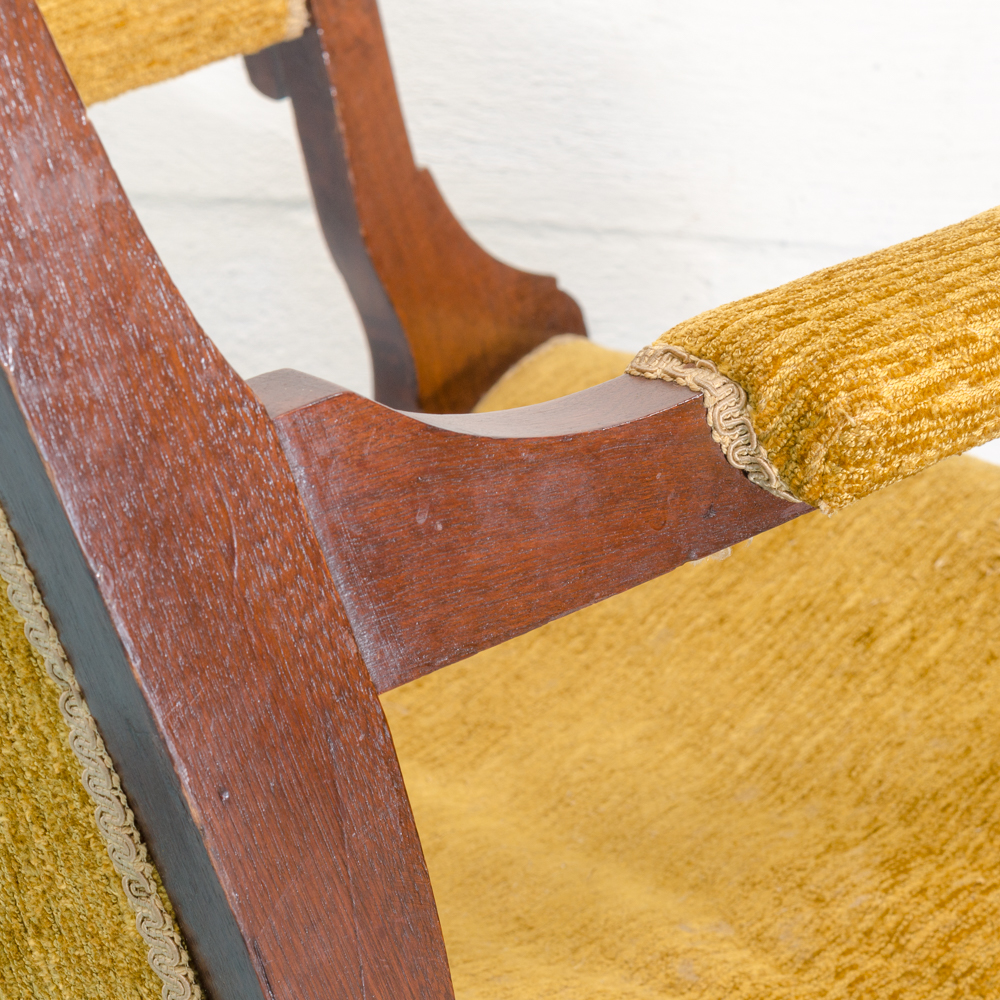 Antique Walnut Eastlake Platform Rocker