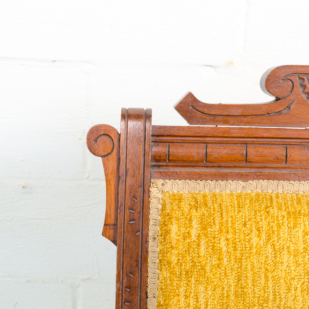 Antique Walnut Eastlake Platform Rocker