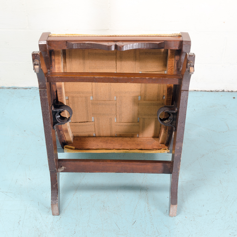 Antique Walnut Eastlake Platform Rocker