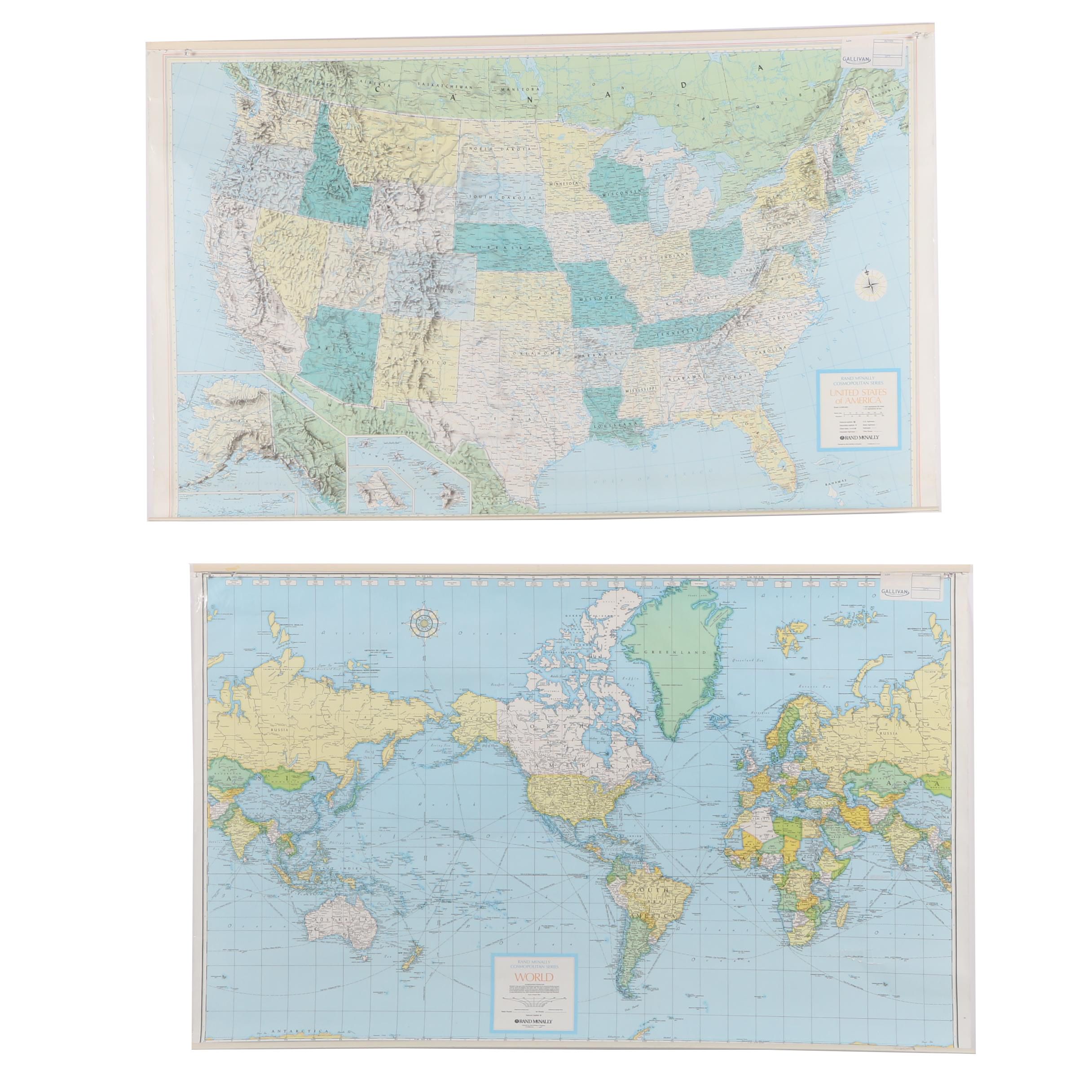 Pair of Rand McNally Maps