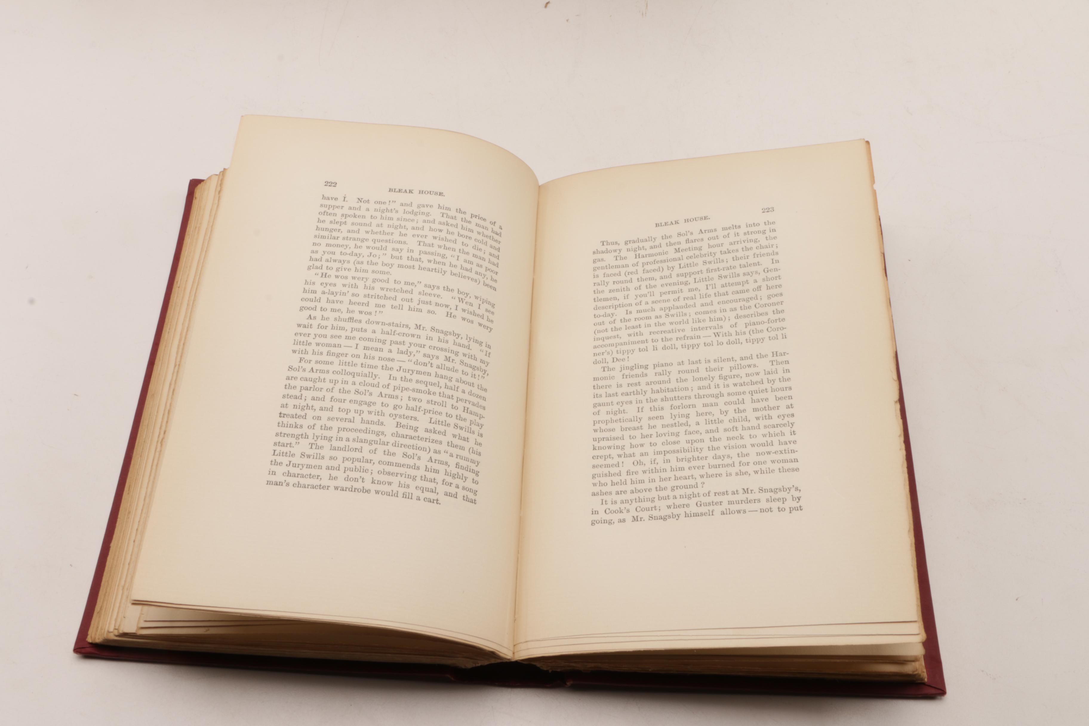 1890 Twelve Edition de Luxe Volumes of Charles Dickens' Works