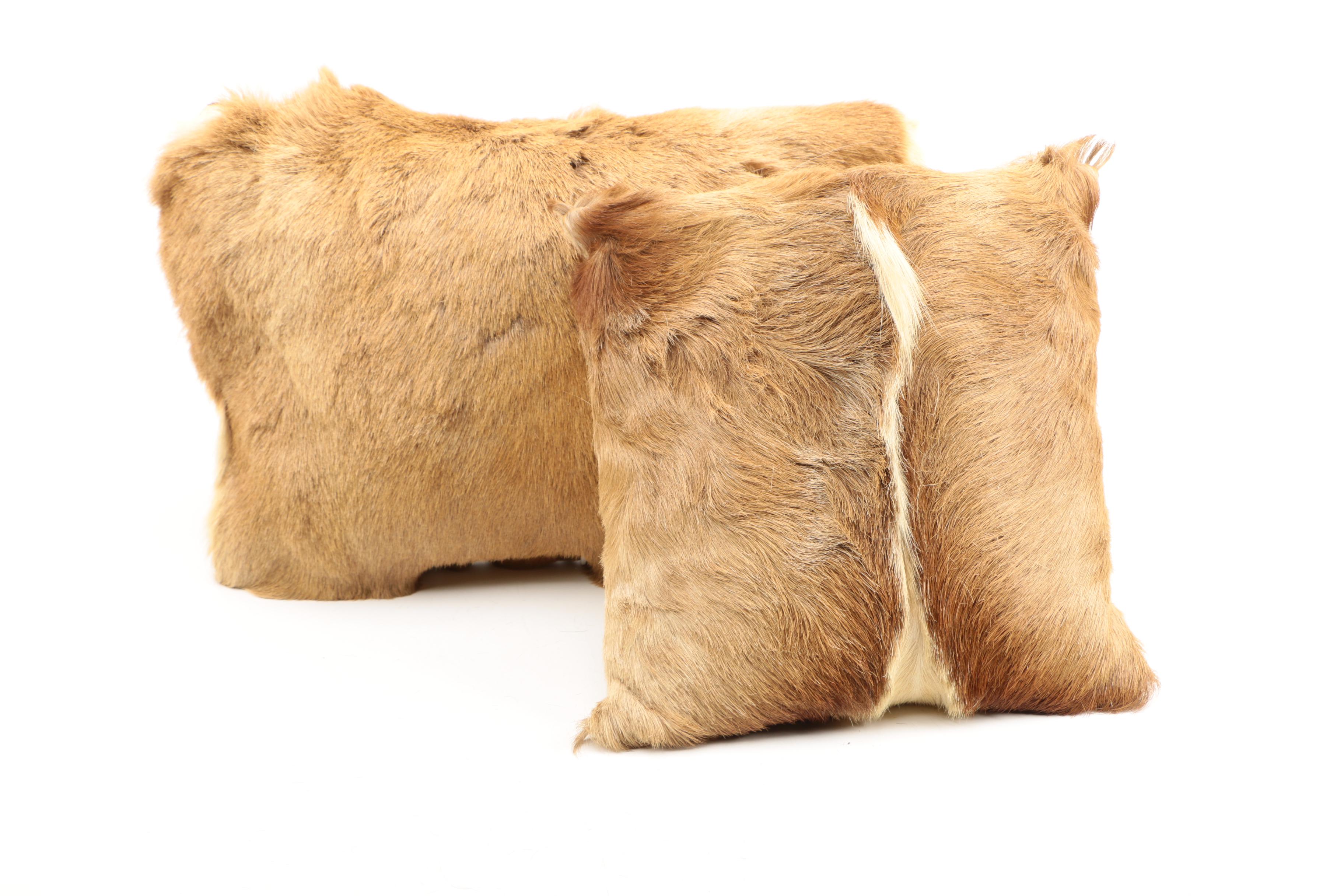 Deer and Cow Hide Pillow Covers