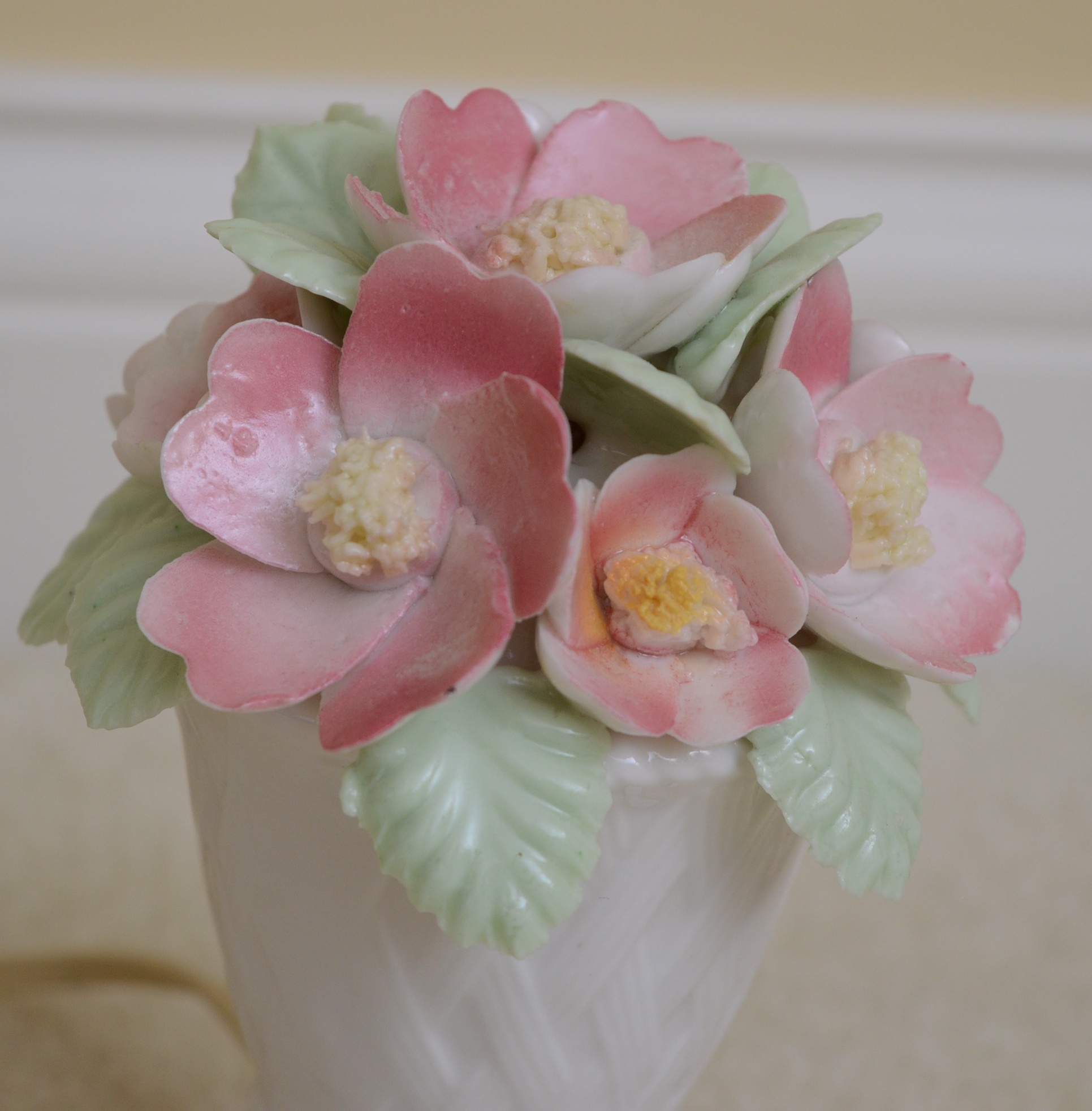 Wedgwood and Lenox Table Lamps with Vintage Porcelain Lamp