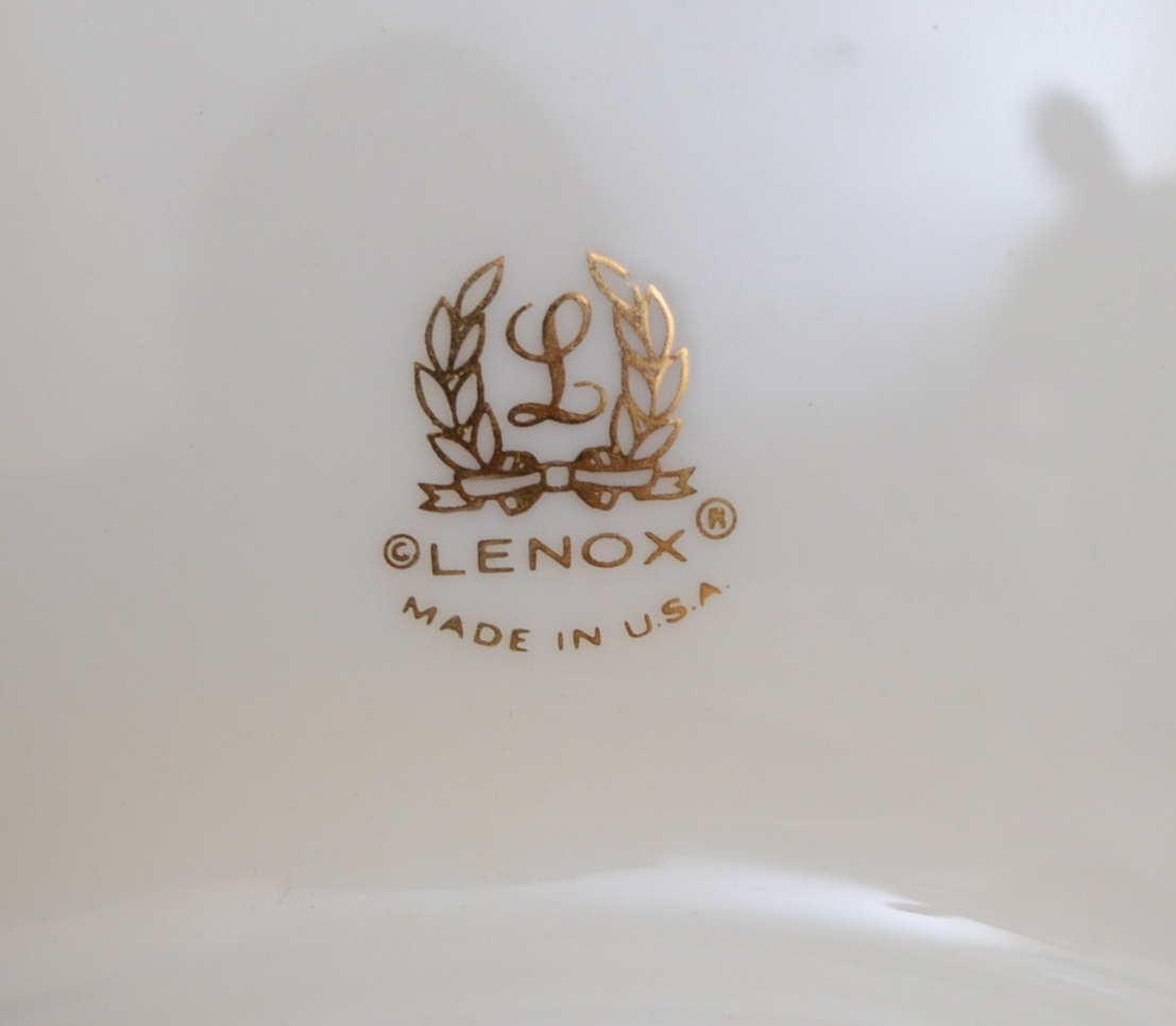 Wedgwood and Lenox Table Lamps with Vintage Porcelain Lamp