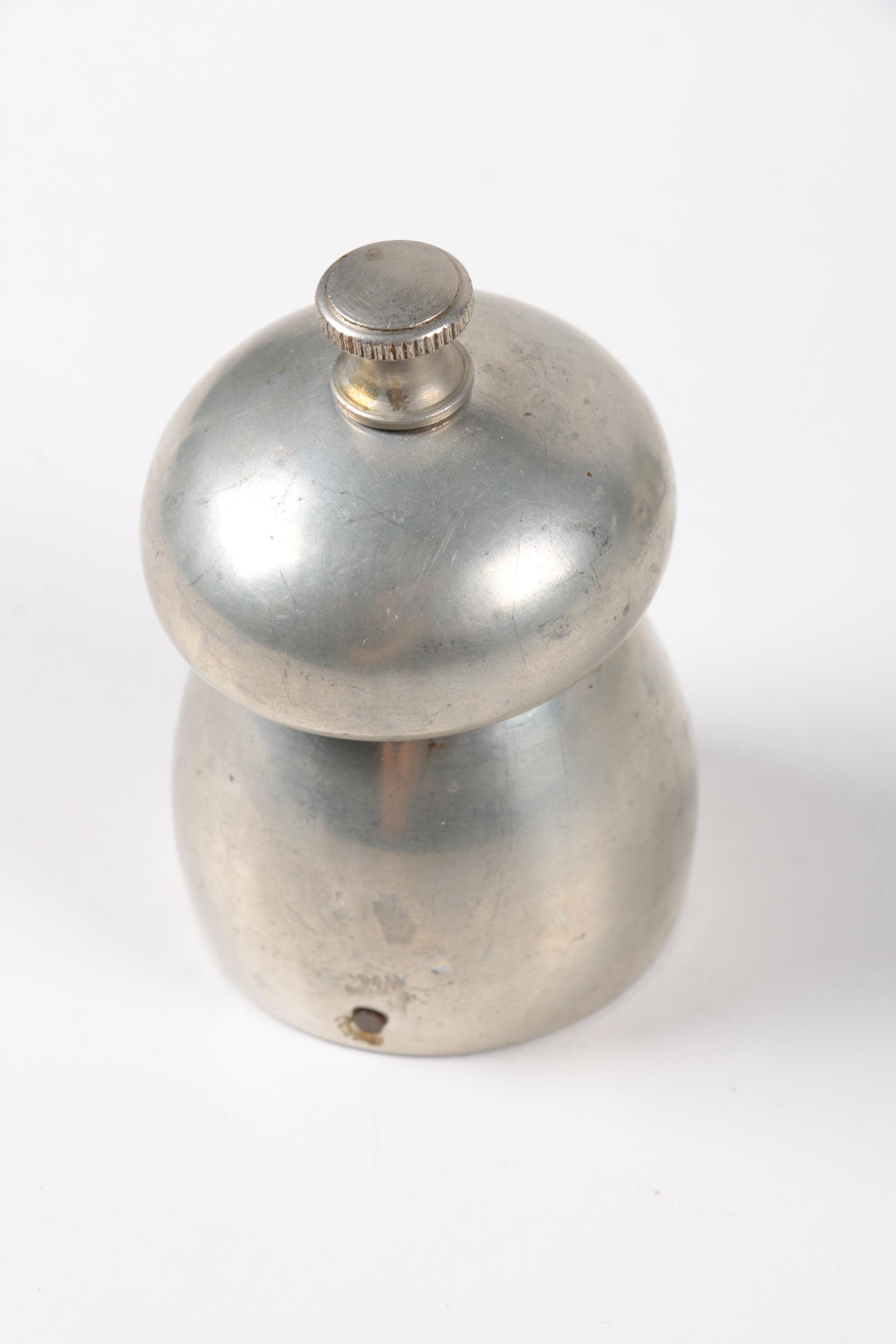 Salt and Pepper Shakers, Stirrup Cup, and Irish Pewtermill Cup