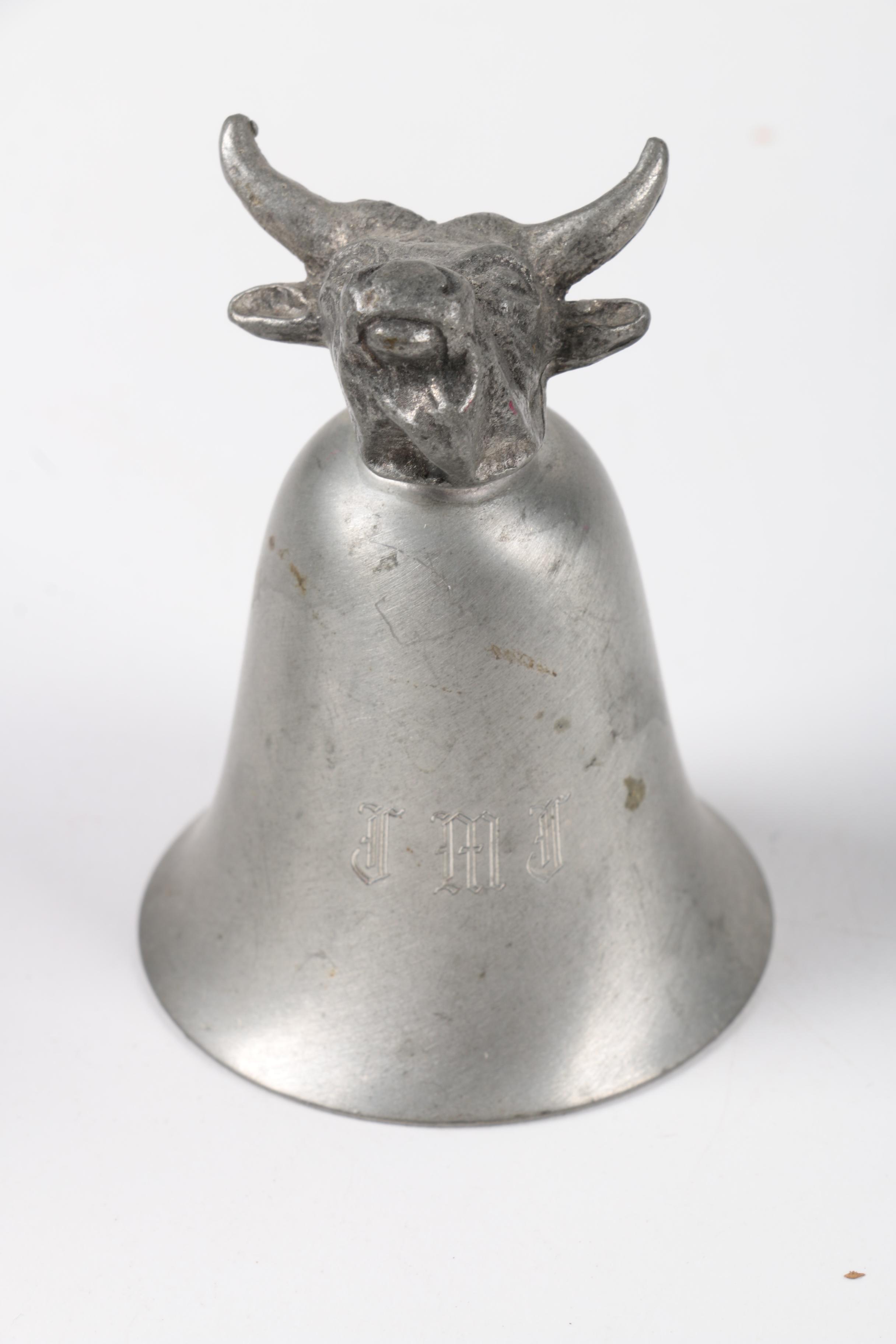 Salt and Pepper Shakers, Stirrup Cup, and Irish Pewtermill Cup