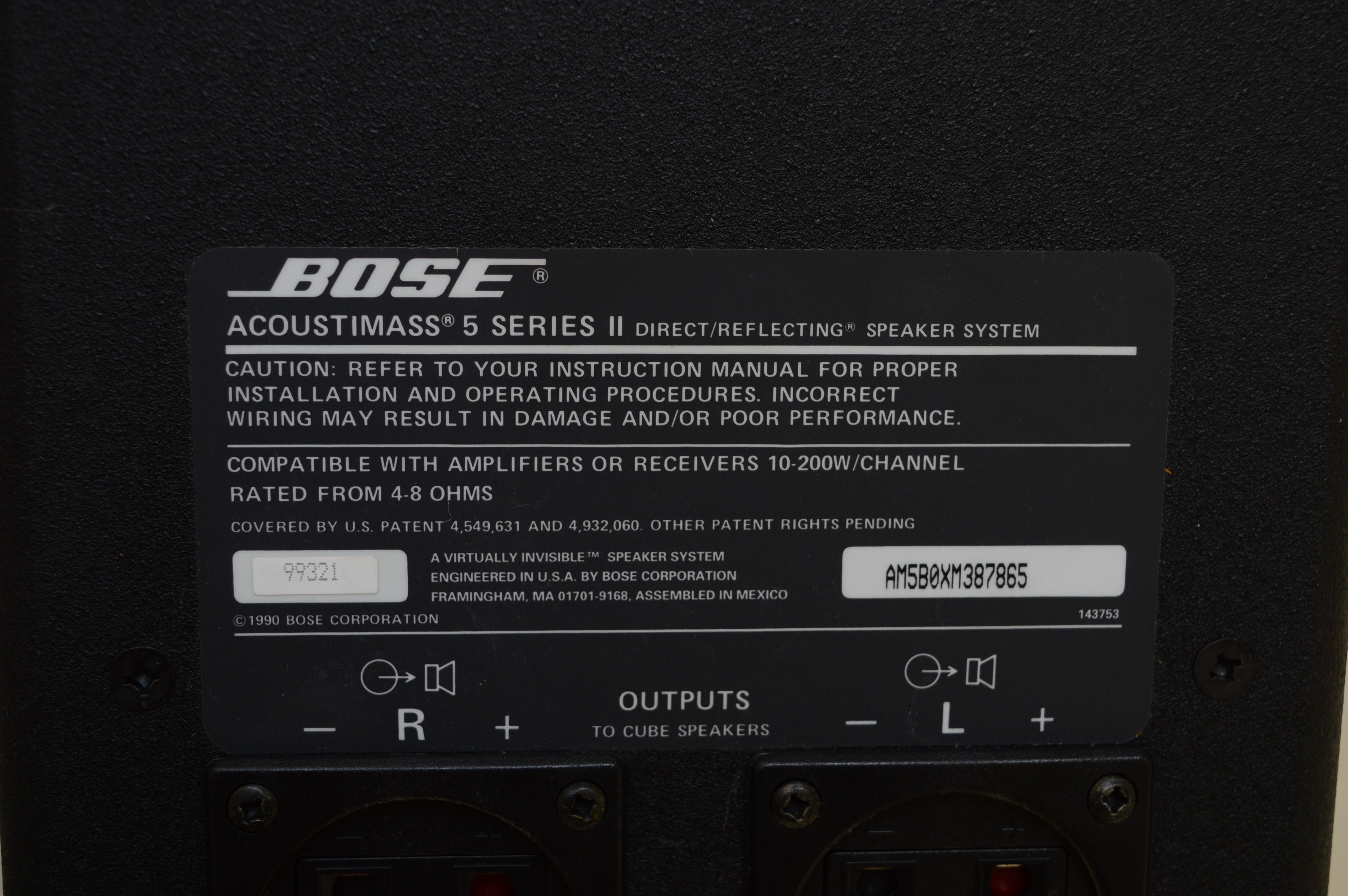Bose Acoustimass 5 Series II