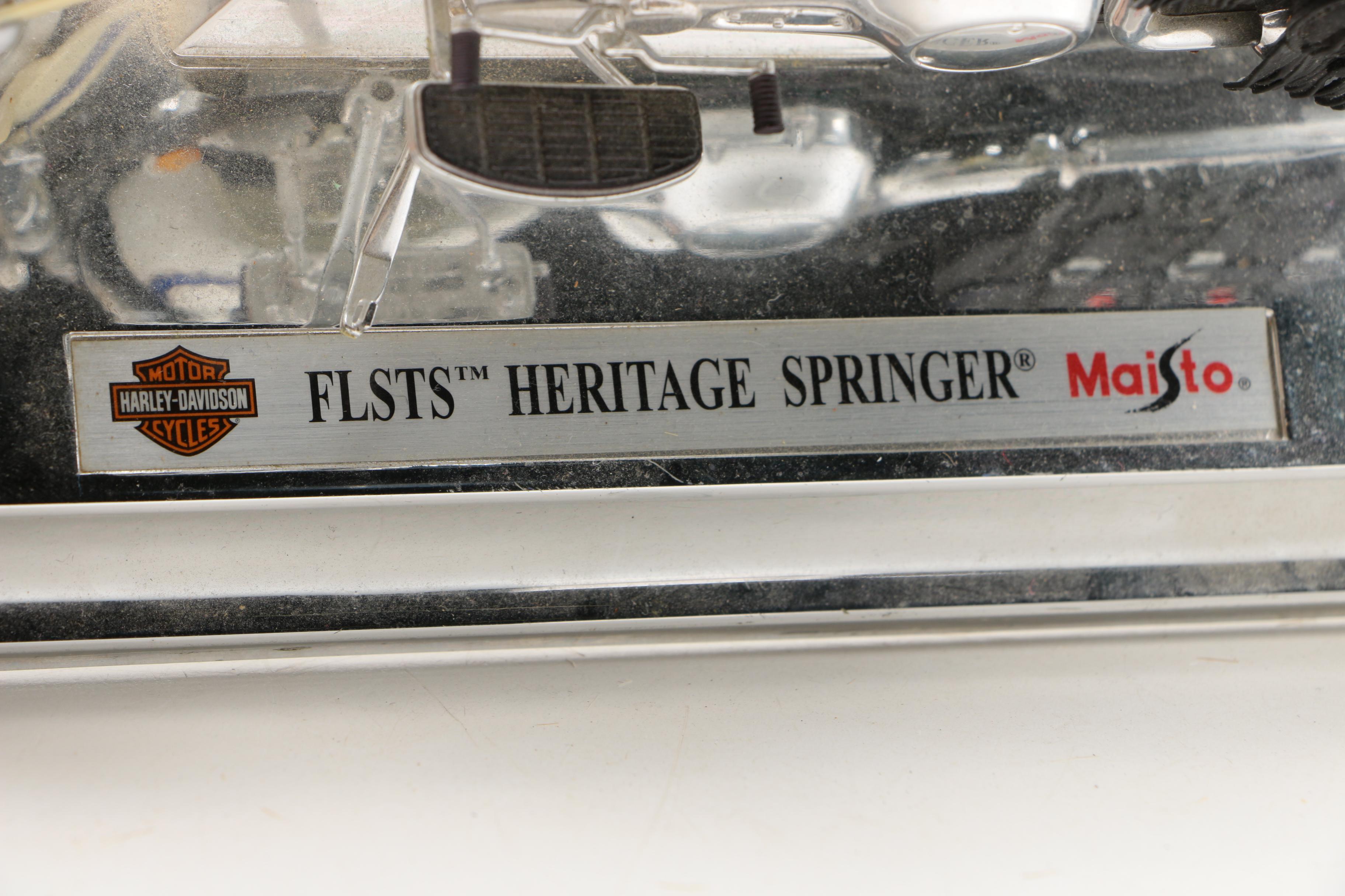 Maisto 1:10 Scale FLSTS Heritage Springer Harley-Davidson Motorcycle Model