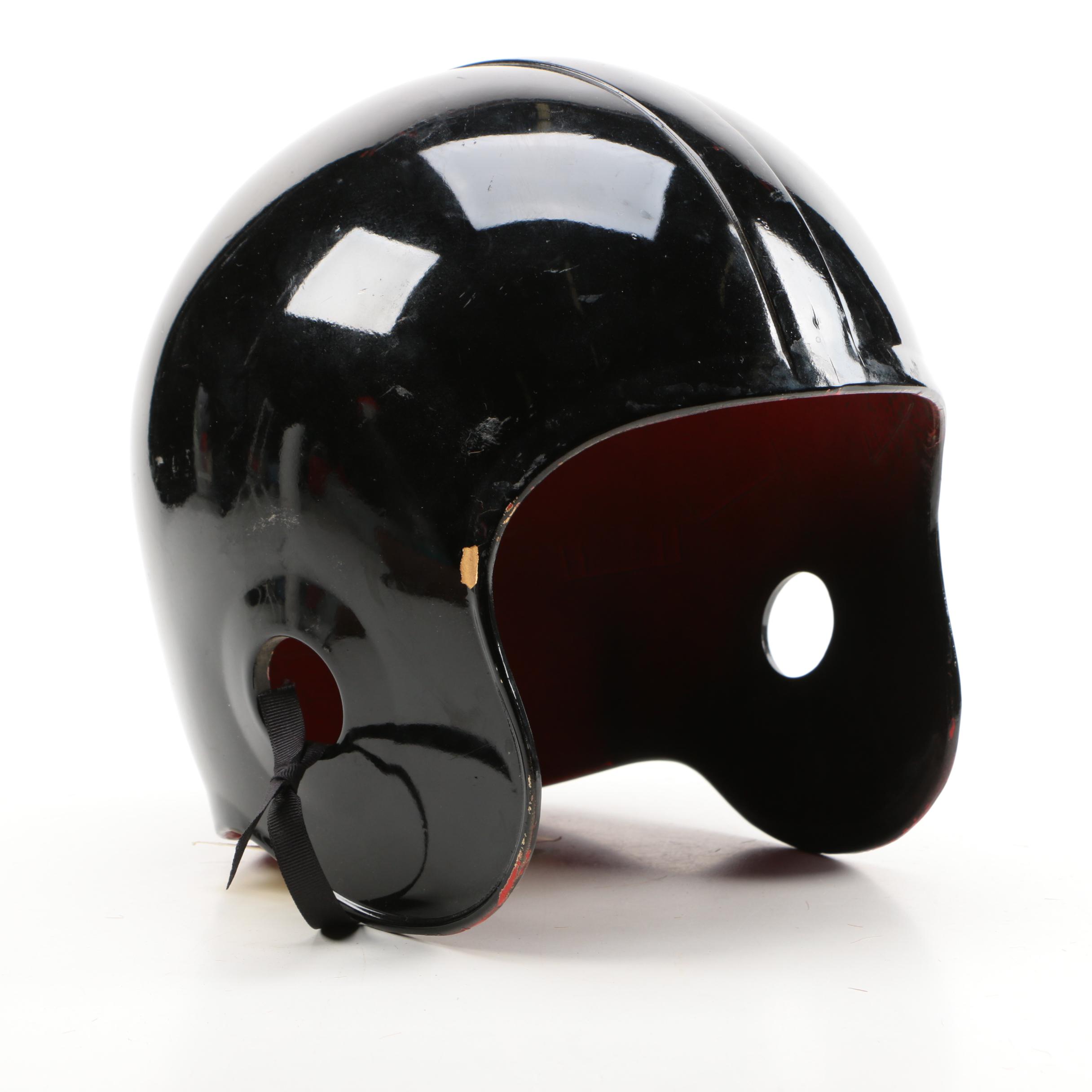 Vintage Black Football Helmet Shell