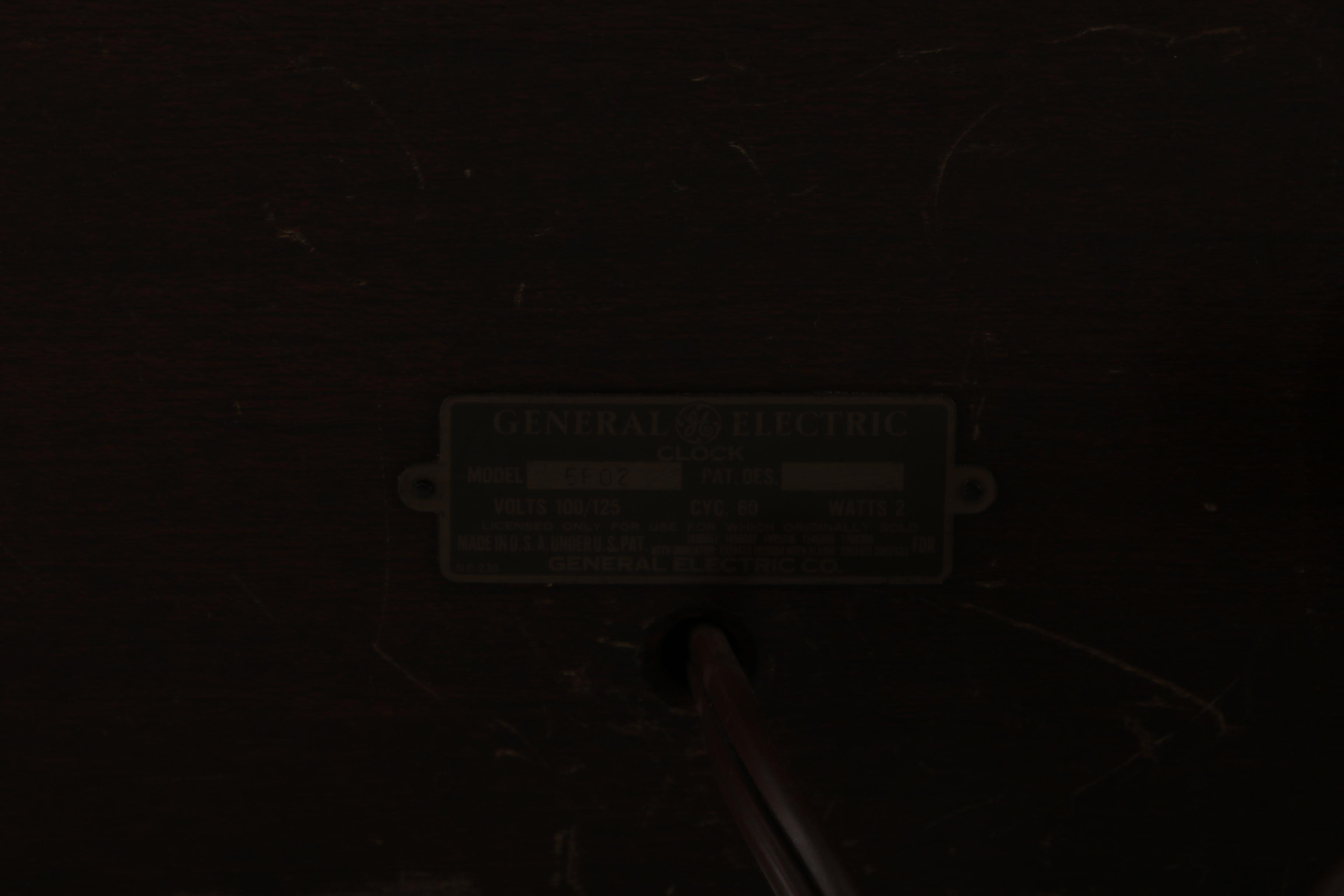 General Electric MId Century Mantel Clock