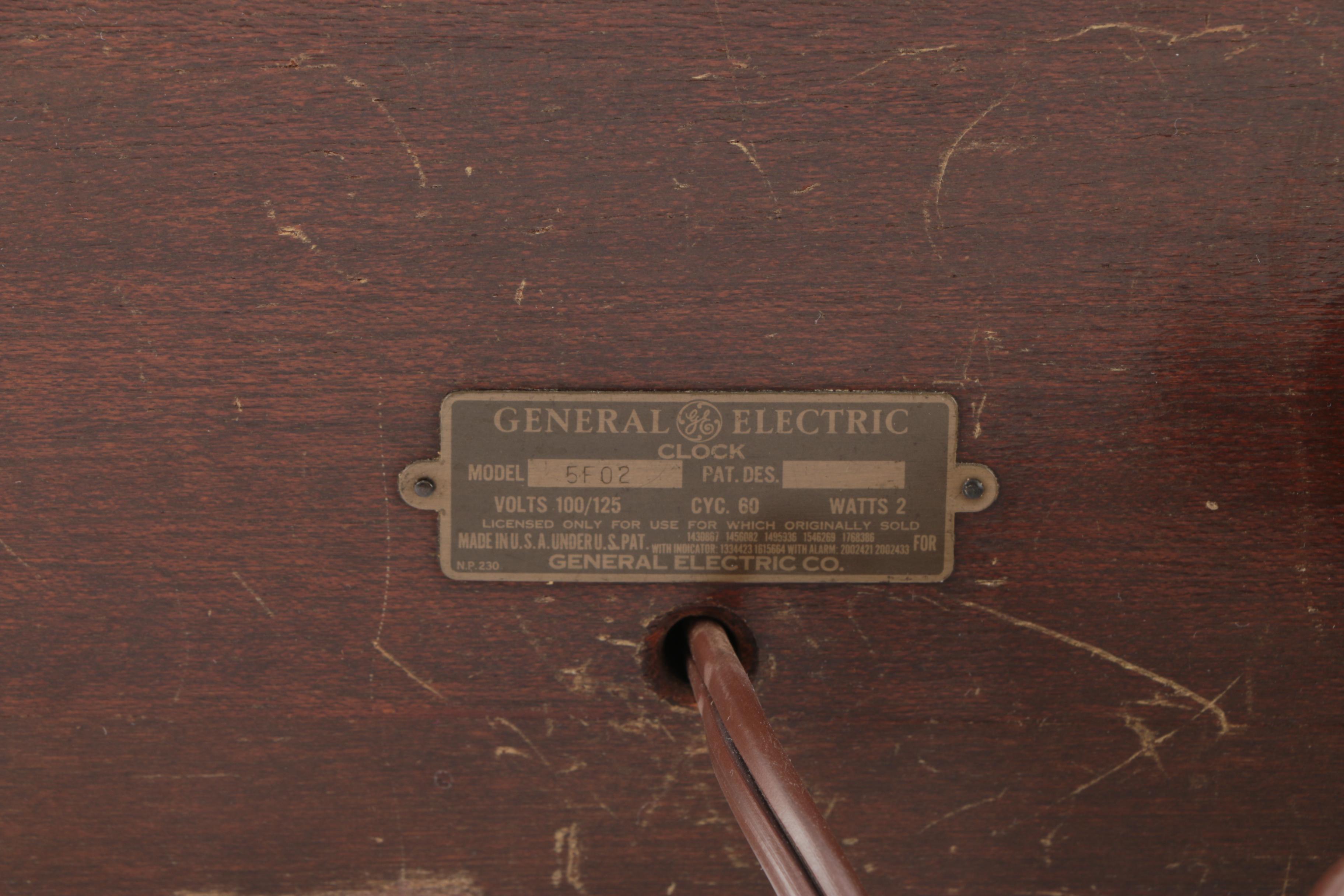 General Electric MId Century Mantel Clock