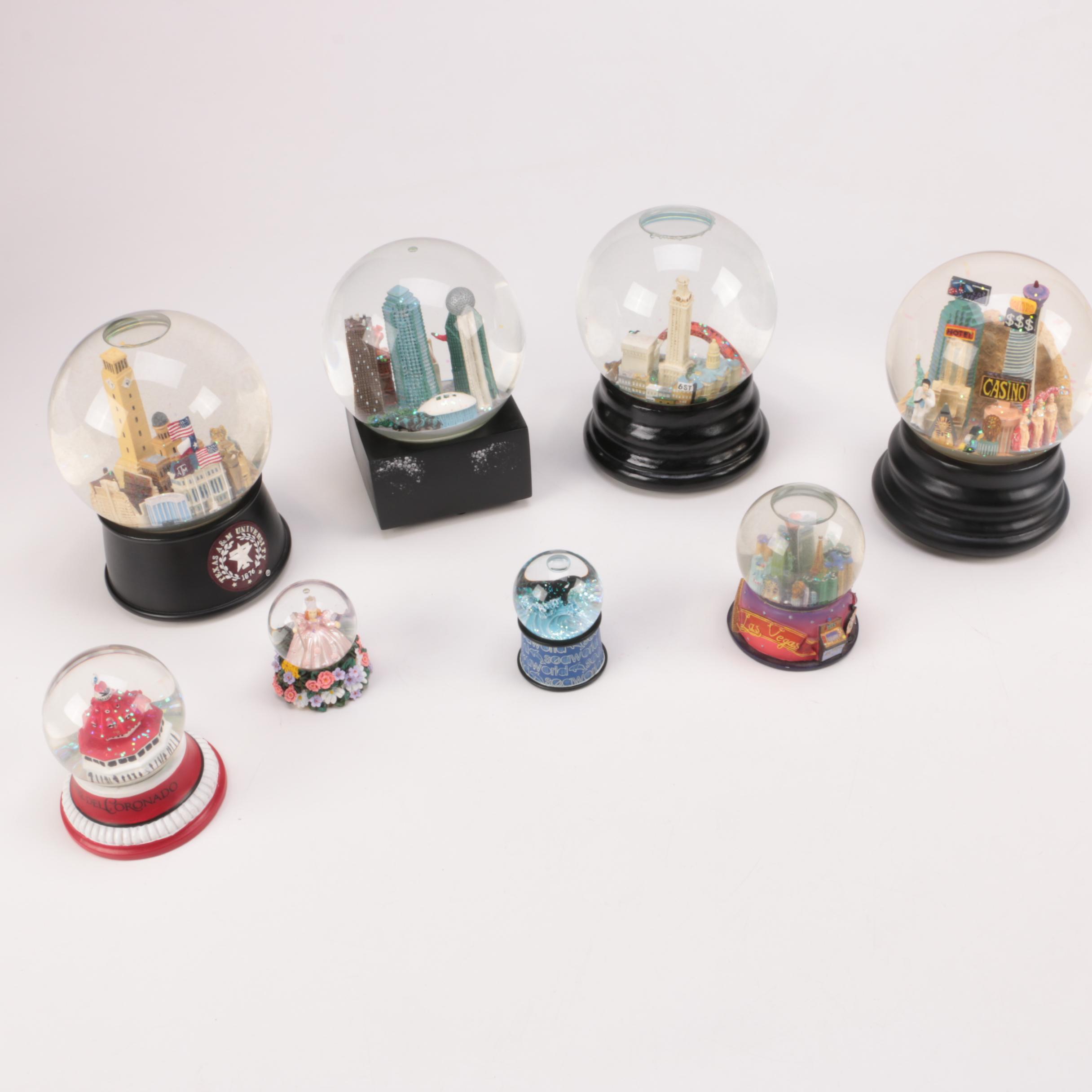 Assorted Snow globes Featuring Las Vegas
