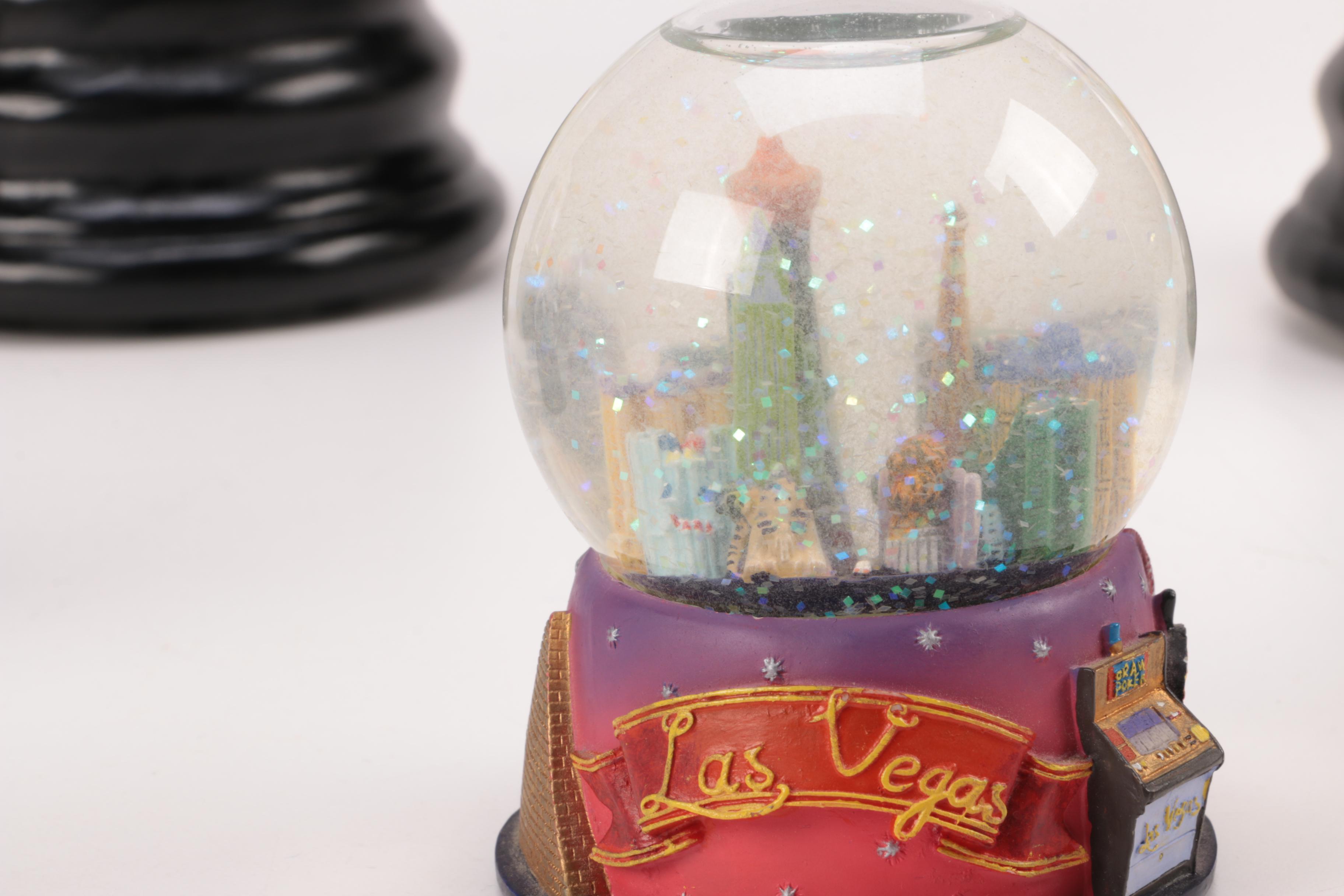 Assorted Snow globes Featuring Las Vegas