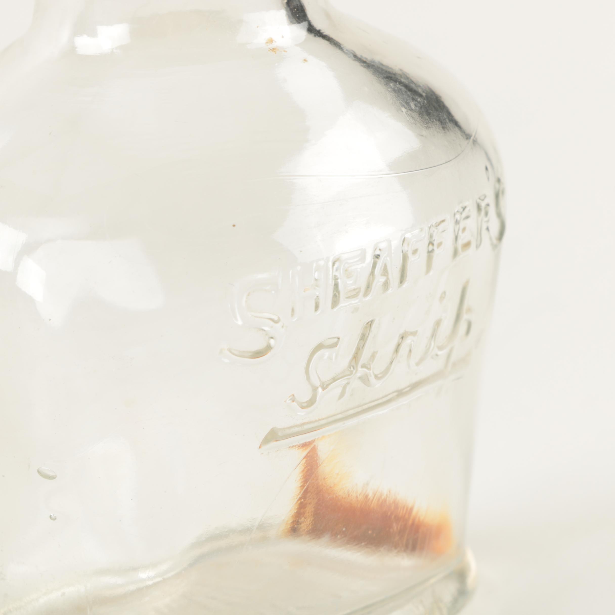 Mayan Calendar Motif Wooden Platter and Small Glass Vase