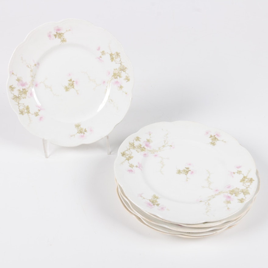 Antique East Liverpool Porcelain Plates ca. 1855-85