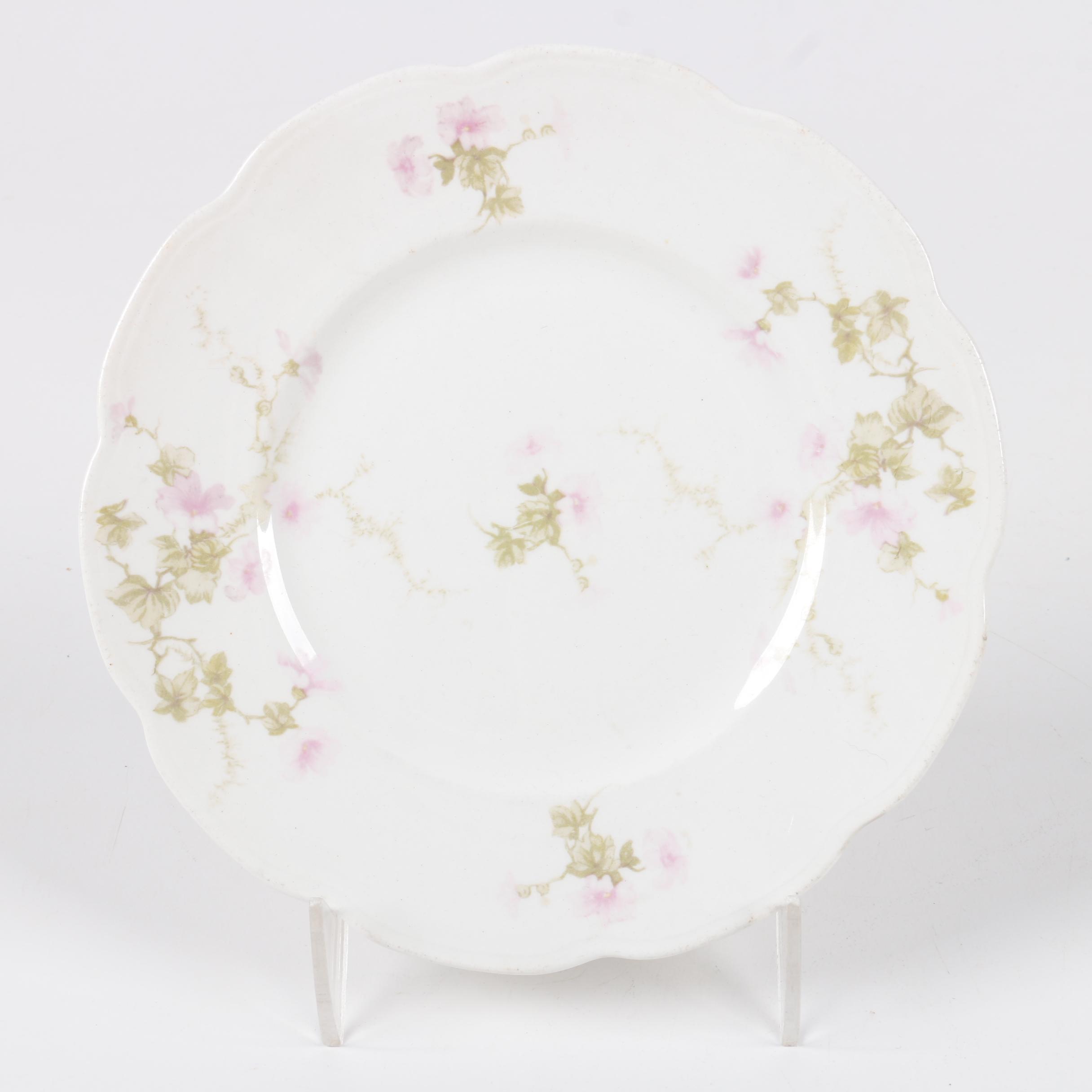 Antique East Liverpool Porcelain Plates ca. 1855-85