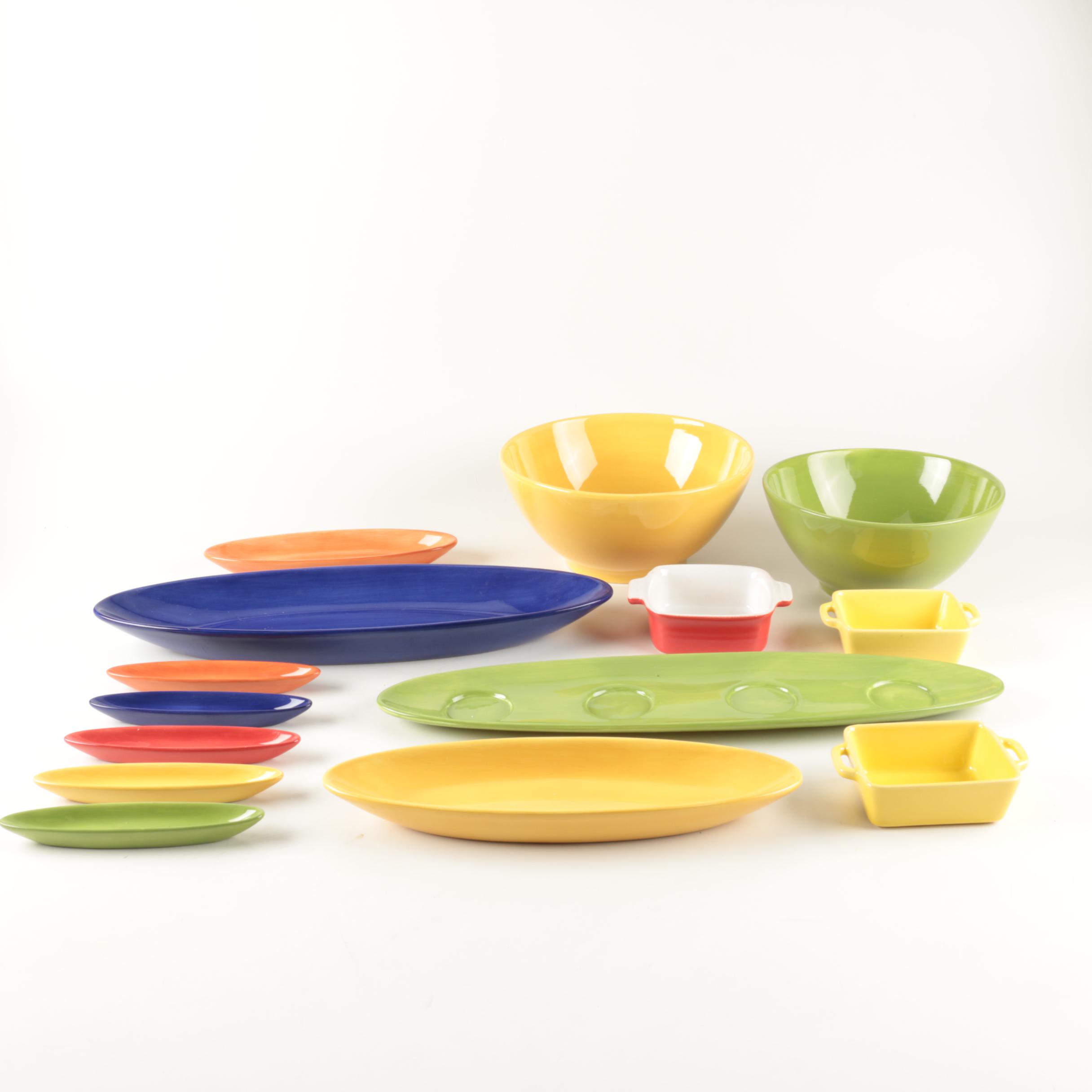 Pottery Barn "Colorful Serve" Serveware