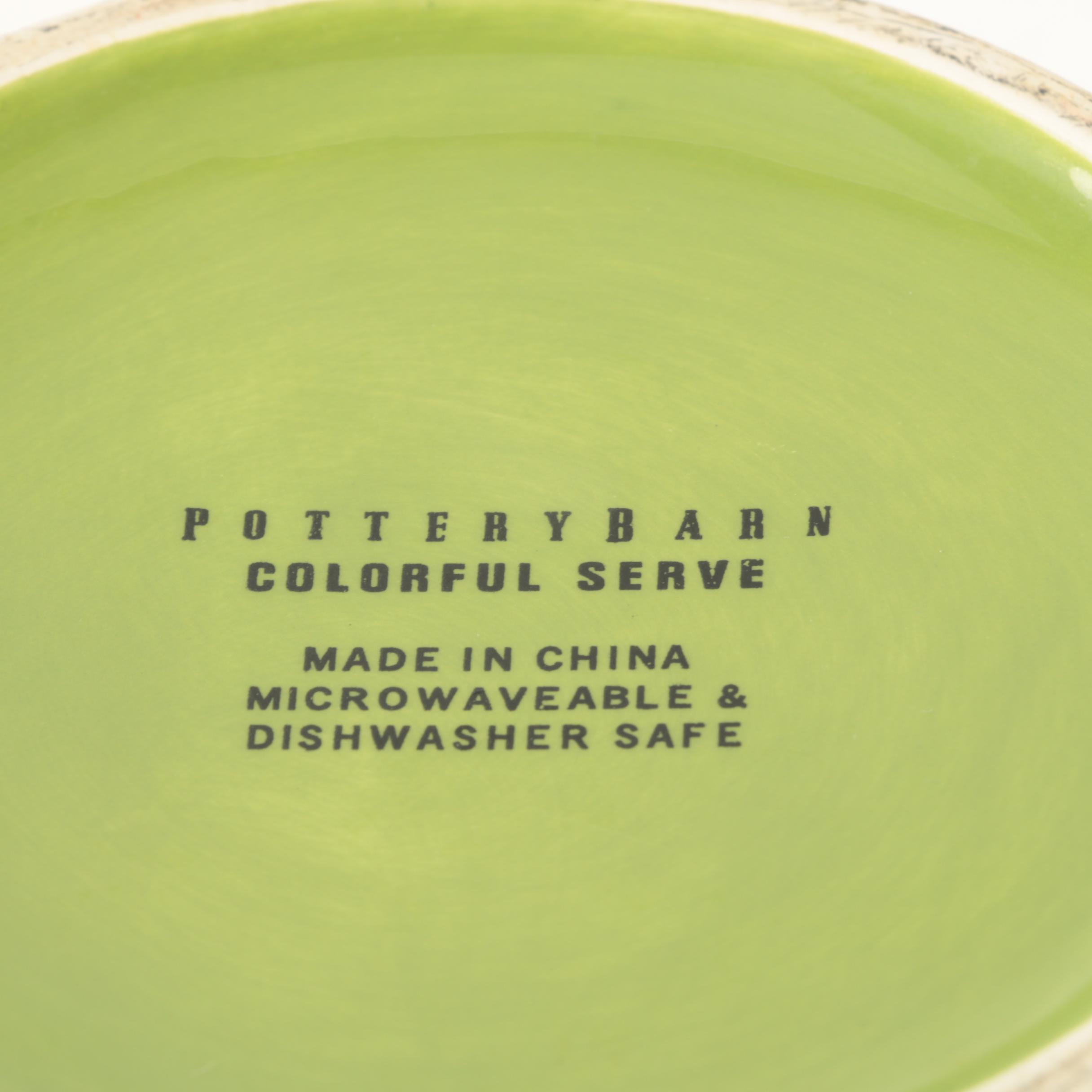 Pottery Barn "Colorful Serve" Serveware