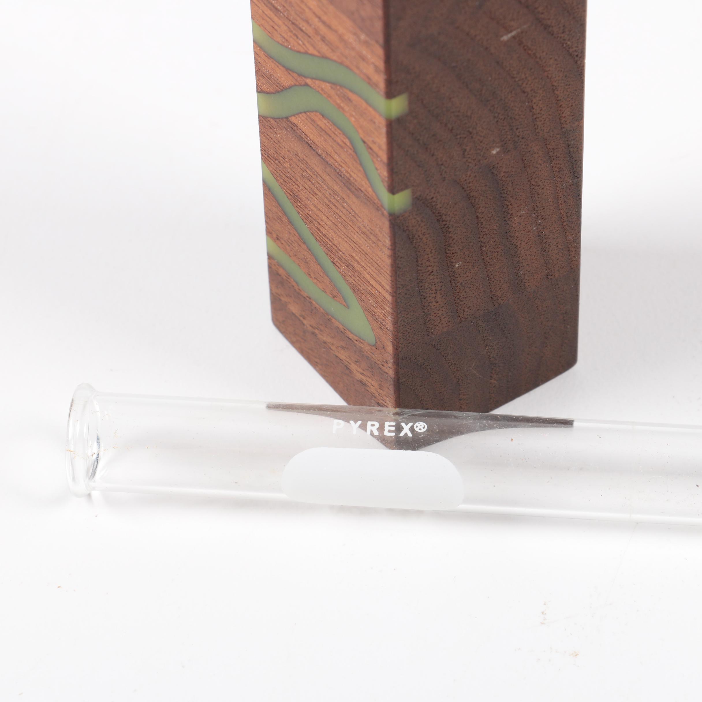 Brian David Johnson Inlaid Walnut Vases