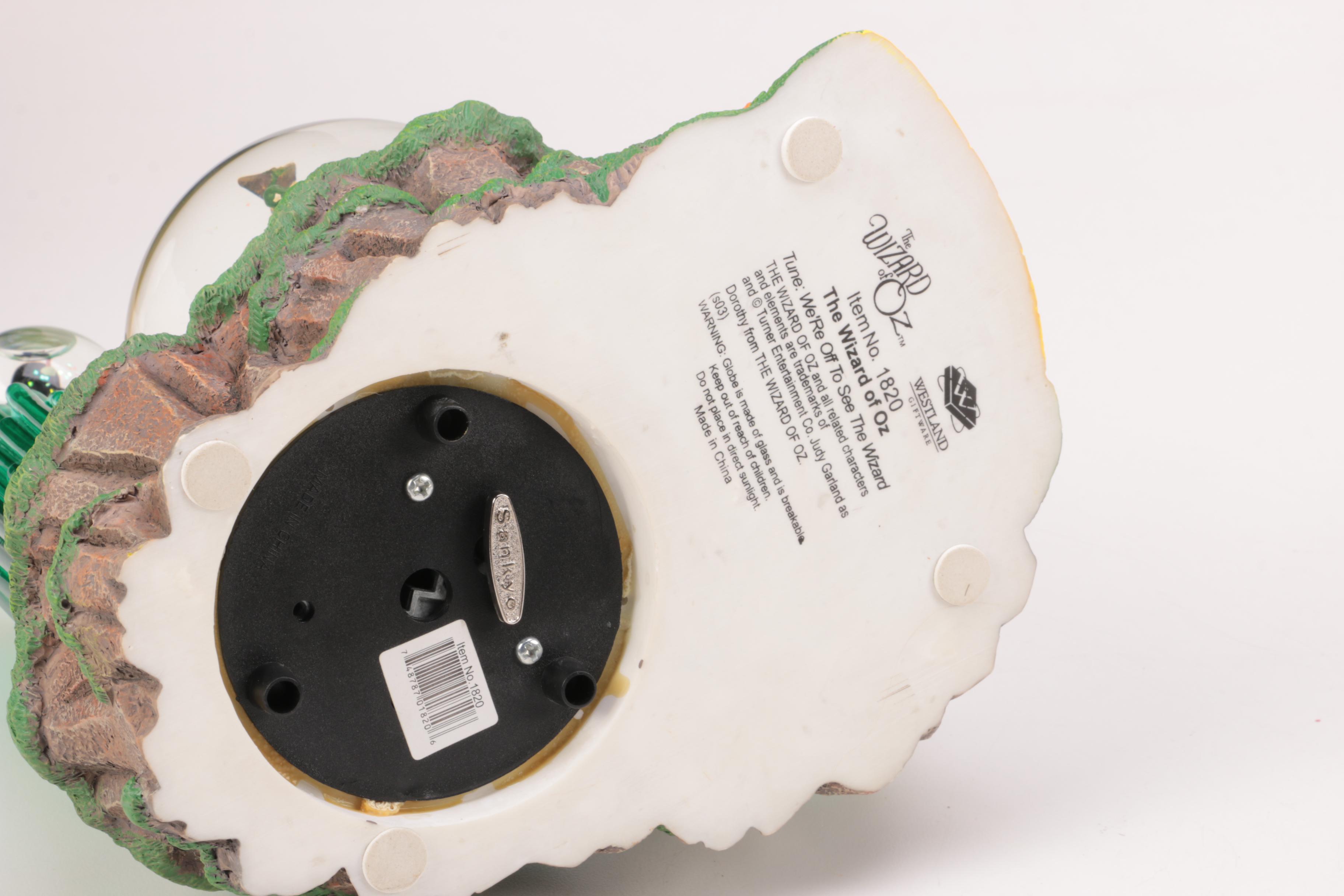 Westland Giftware "The Wizard of Oz" Resin and Glass Musical Snow Globe