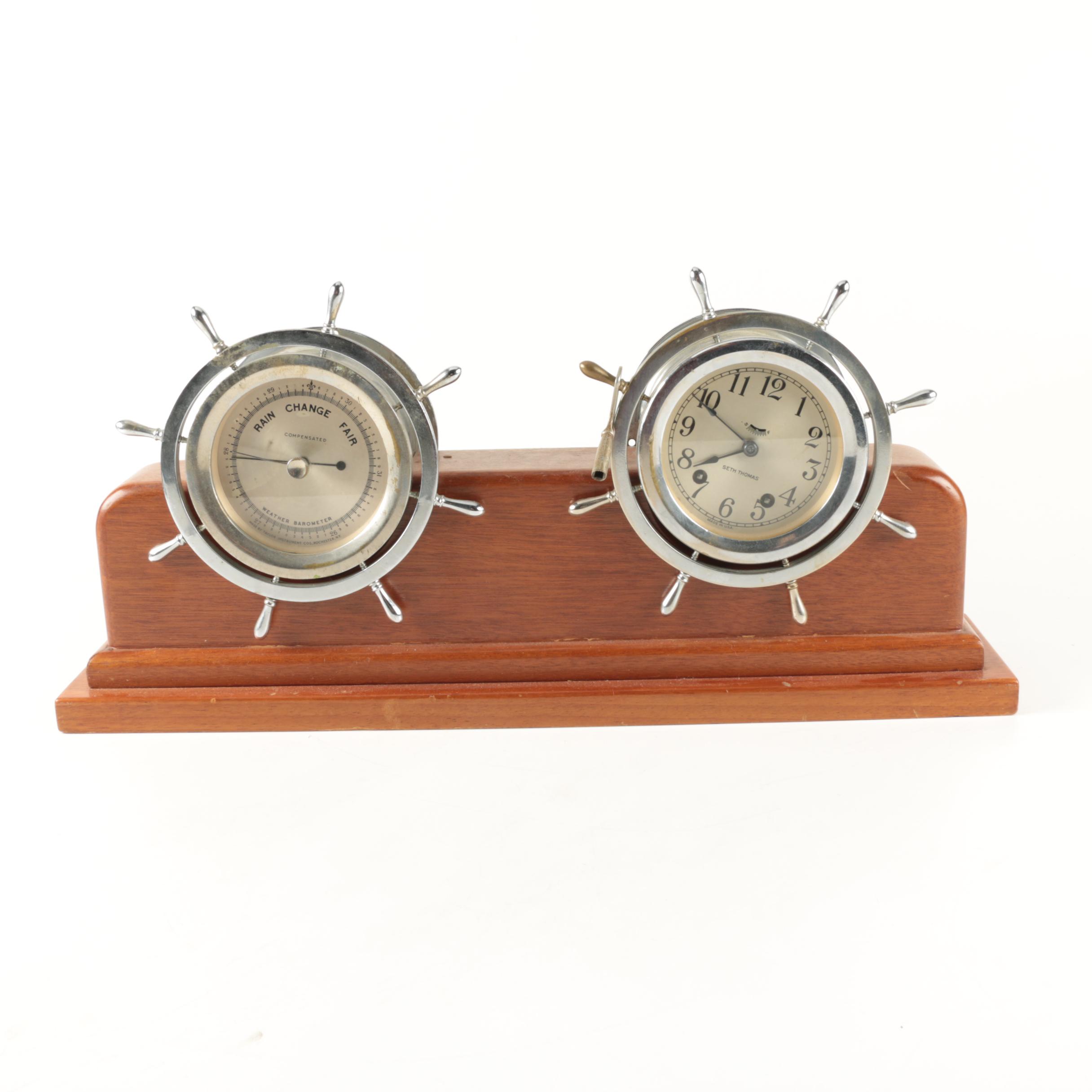 Seth Thomas Clock and Barometer