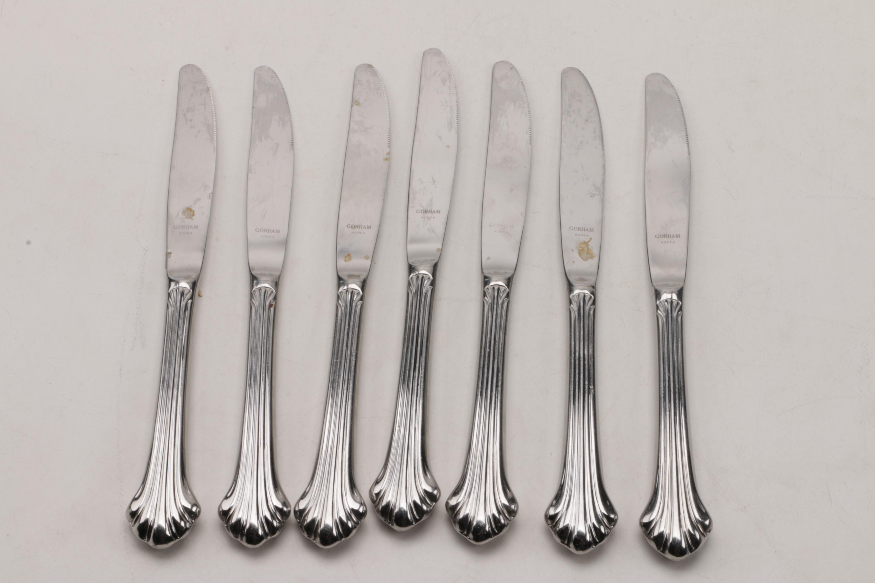 Gorham "Quintette" Stainless Steel Flatware Set