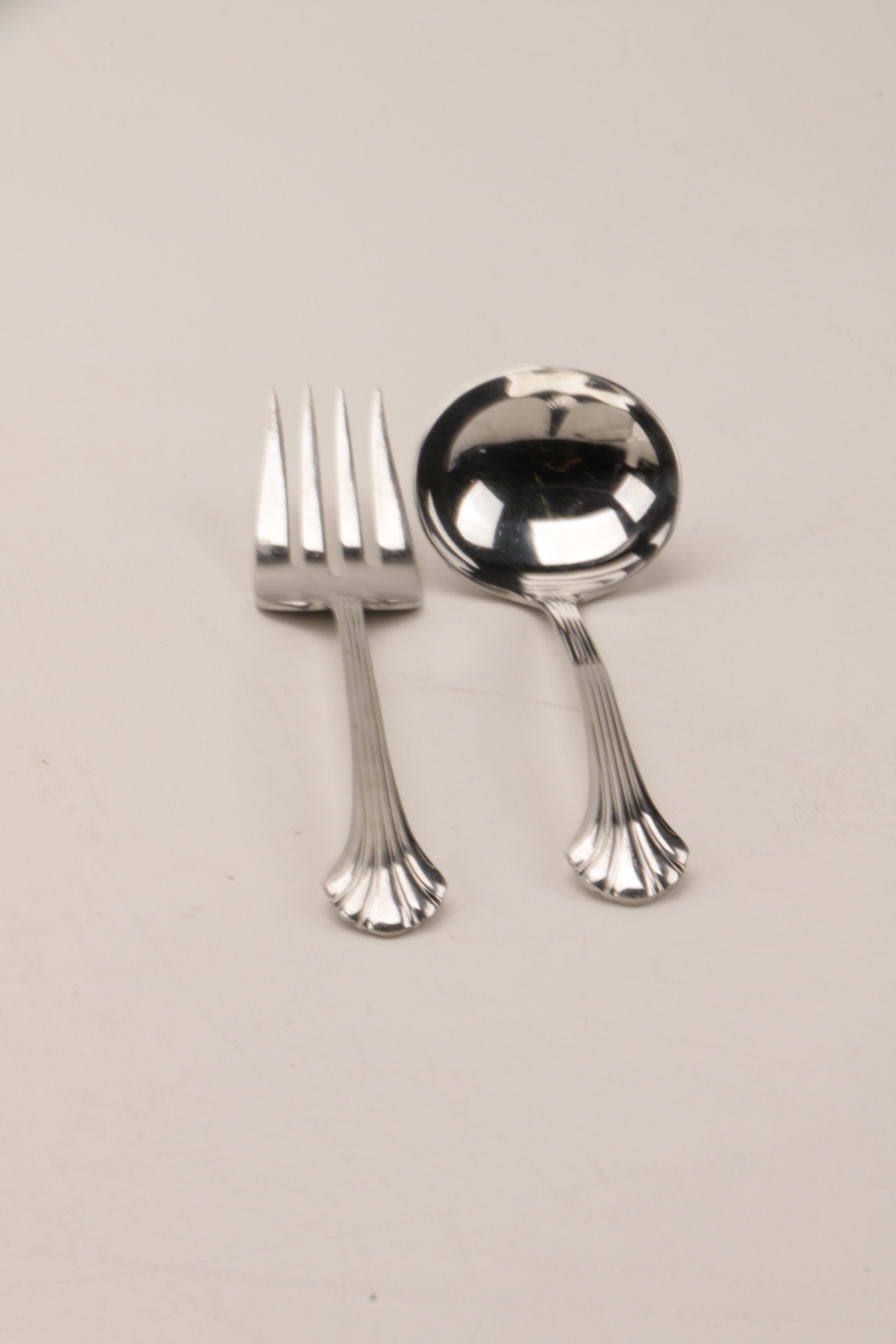 Gorham "Quintette" Stainless Steel Flatware Set