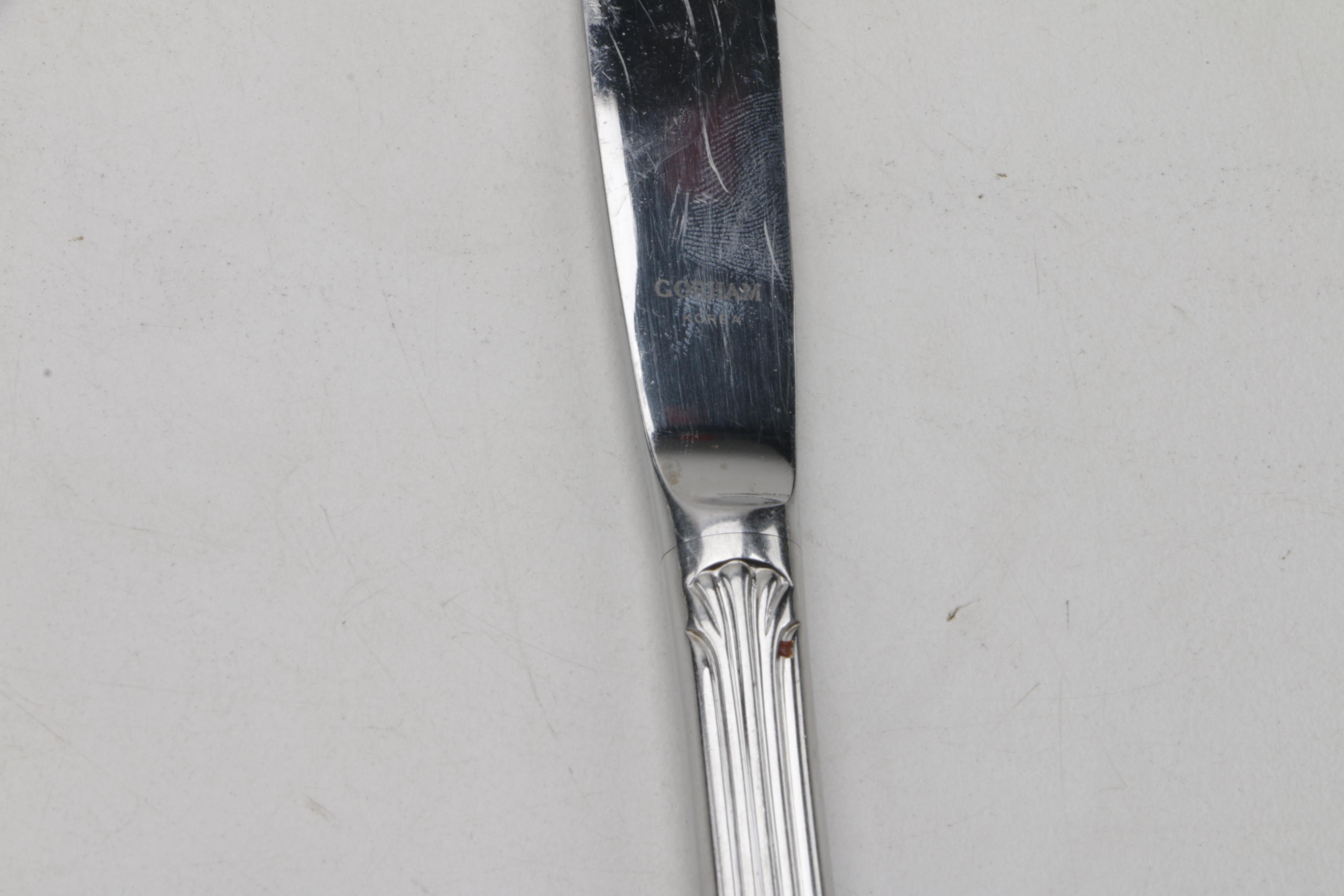 Gorham "Quintette" Stainless Steel Flatware Set