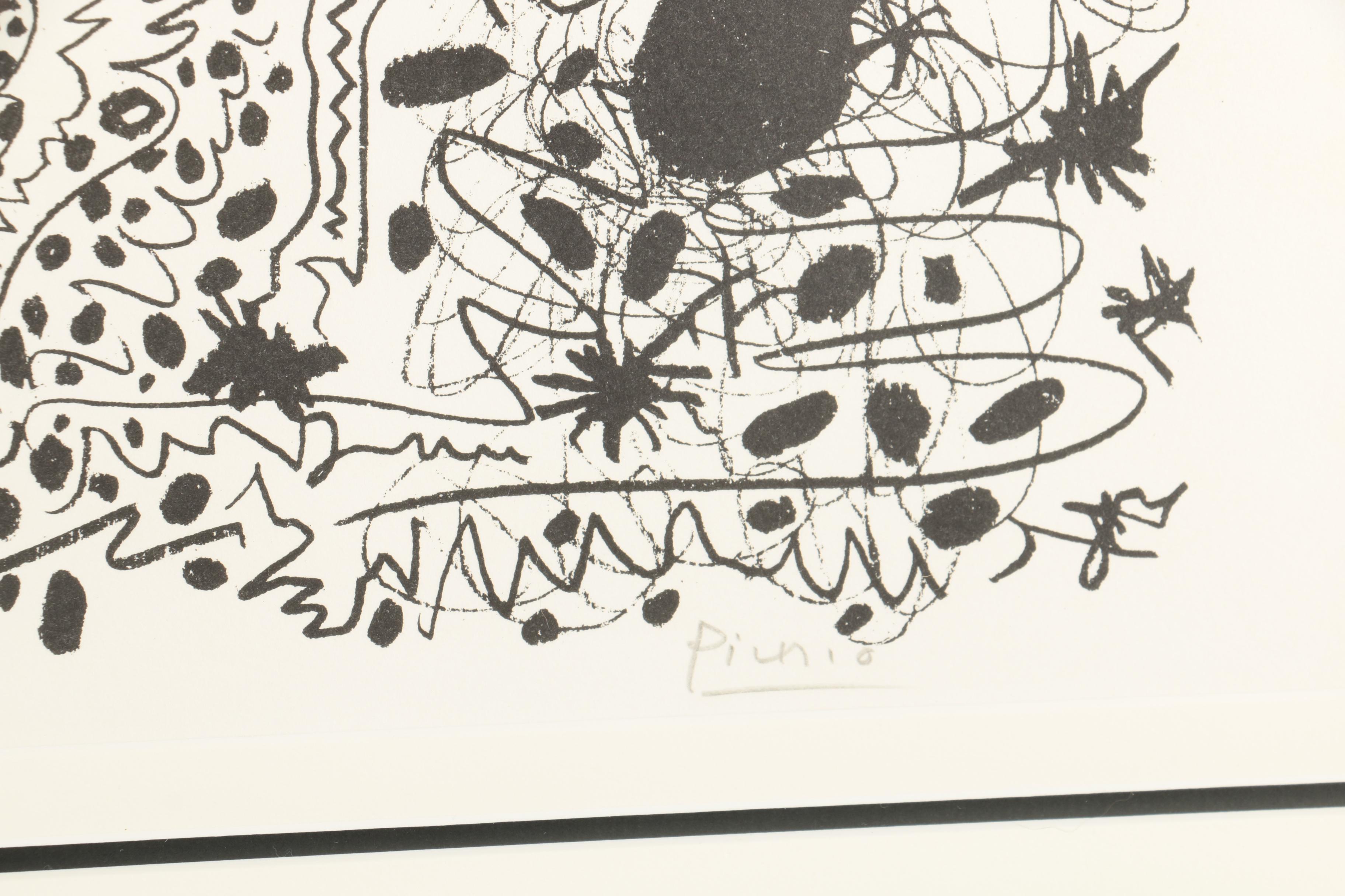 Signed Pablo Picasso Lithograph "L'écuyère"