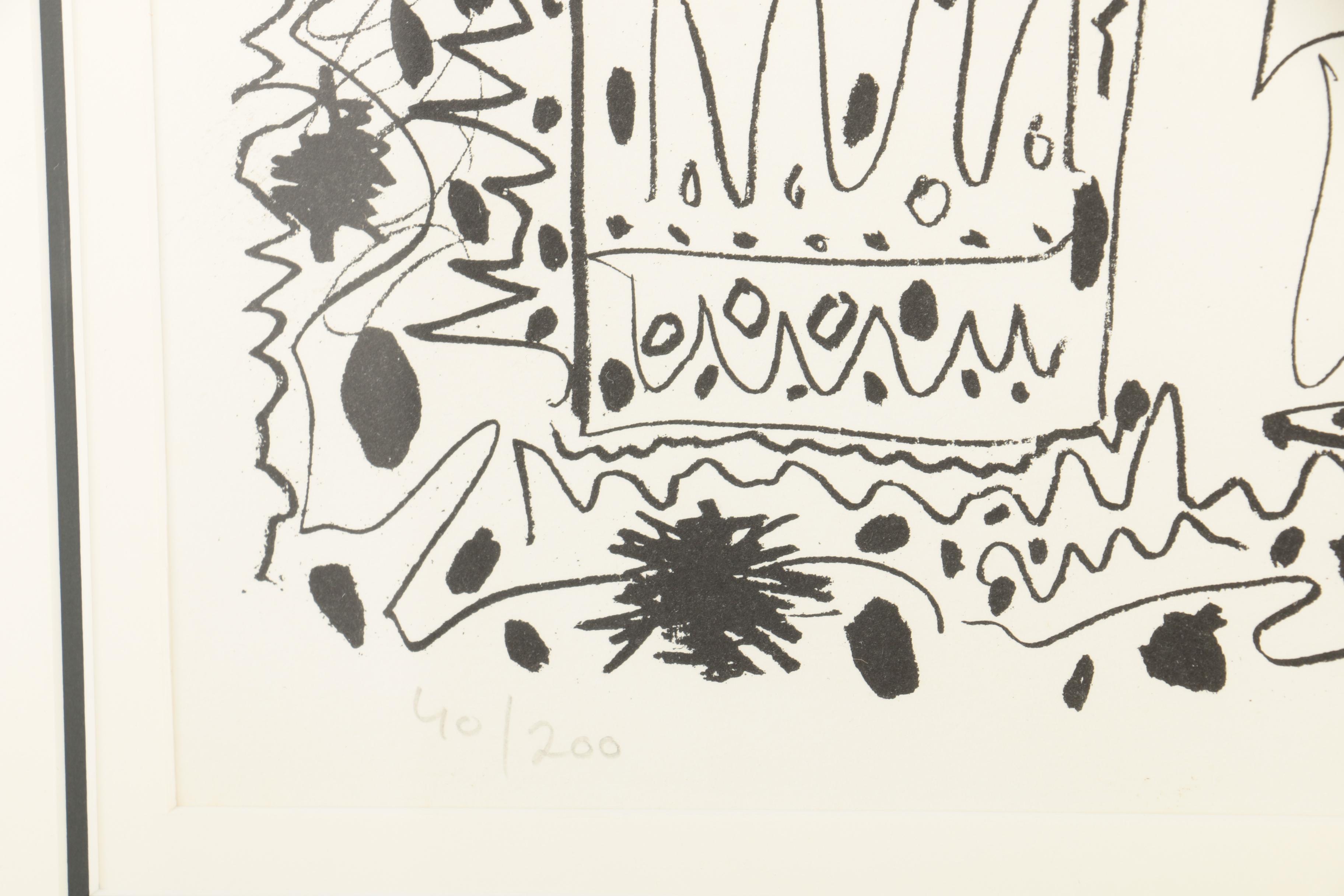 Signed Pablo Picasso Lithograph "L'écuyère"