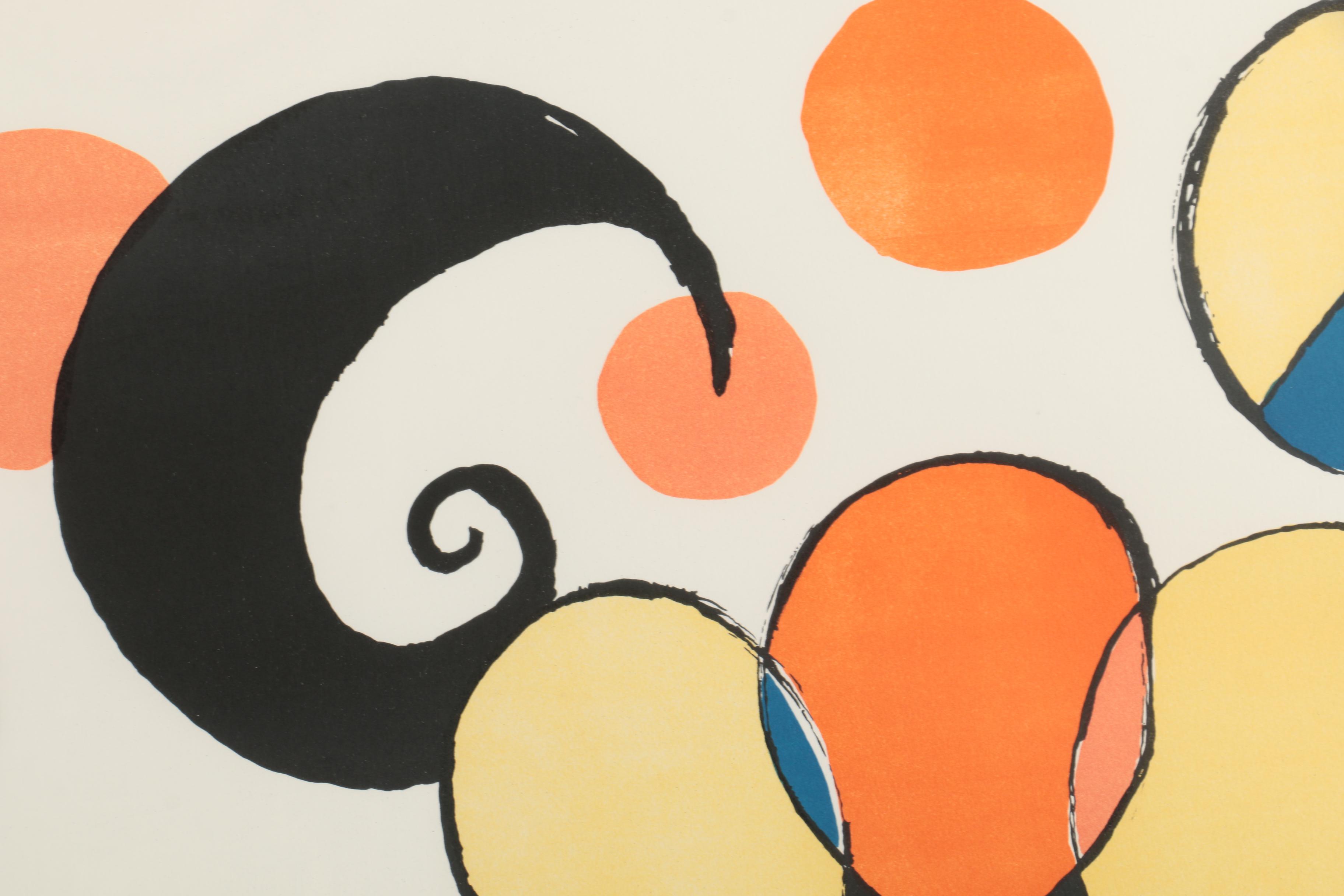 Signed Alexander Calder Artist Proof Color Lithograph