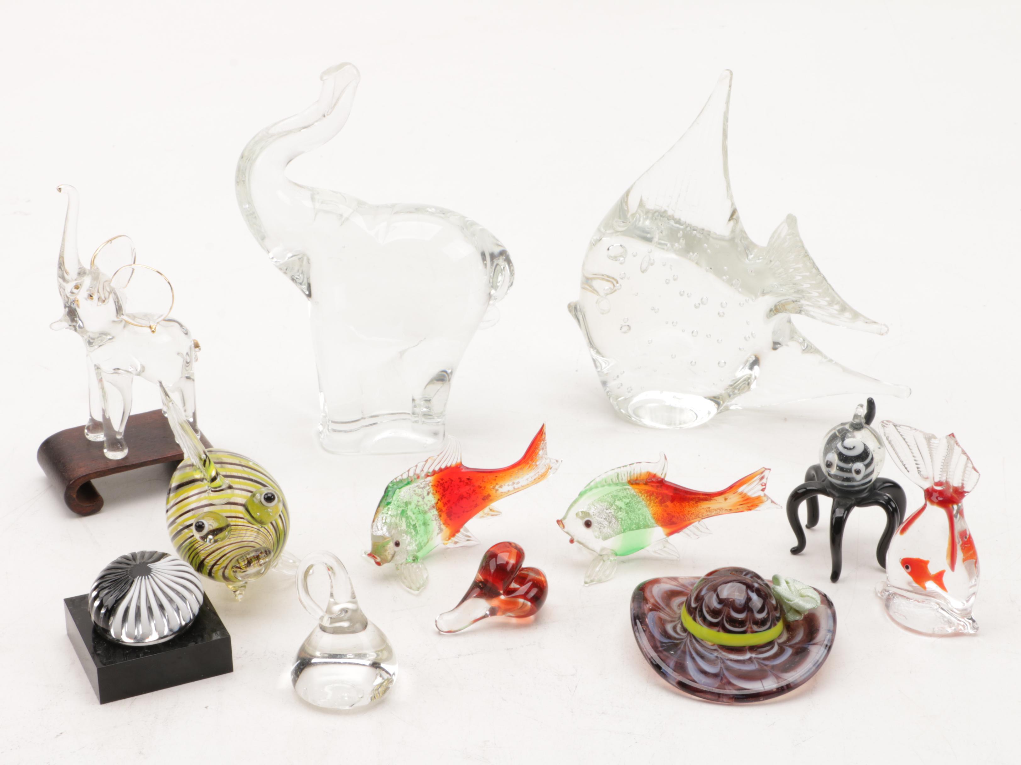 Assorted Glass Figurines