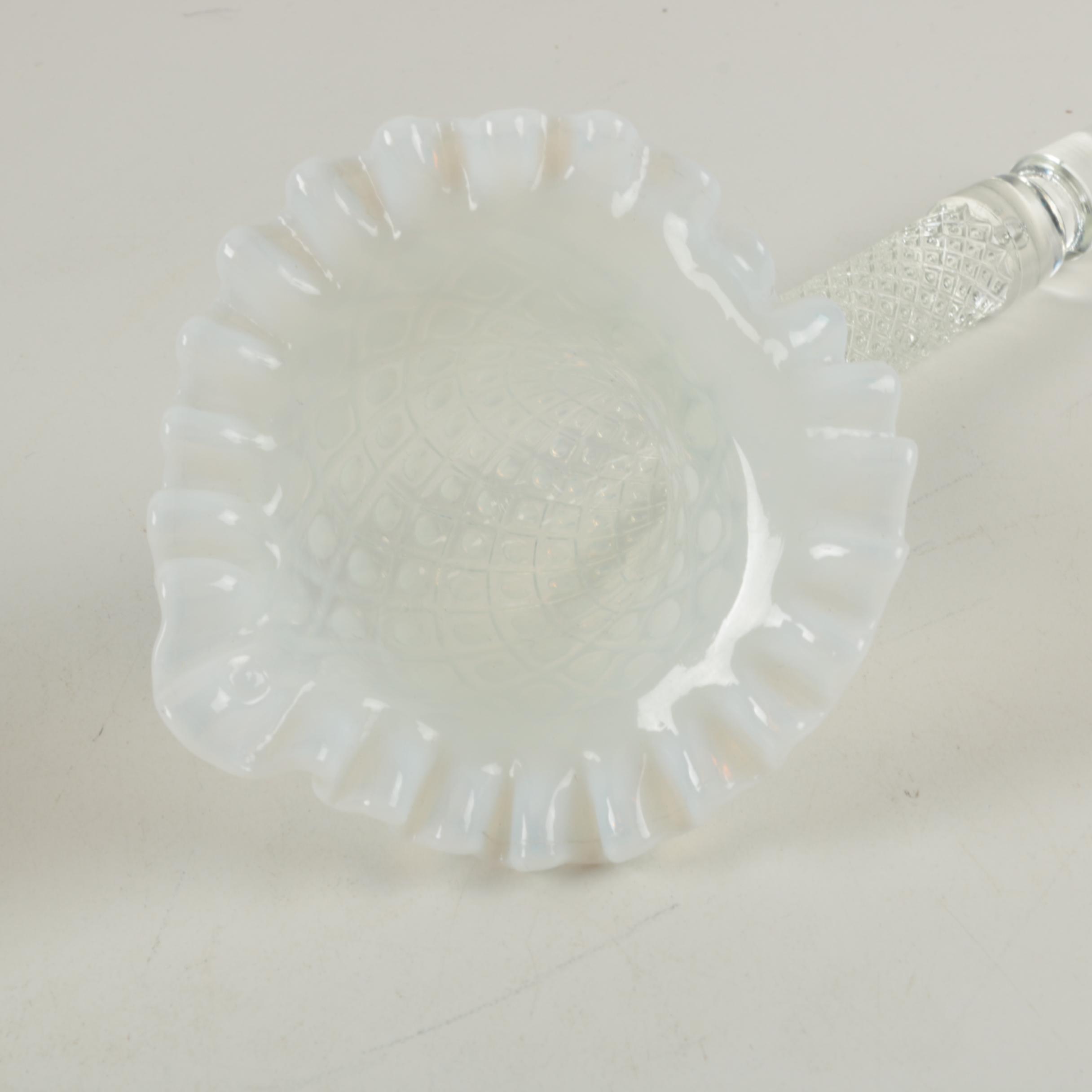 Fenton "Diamond Lace" Epergne Ruffled Bowl