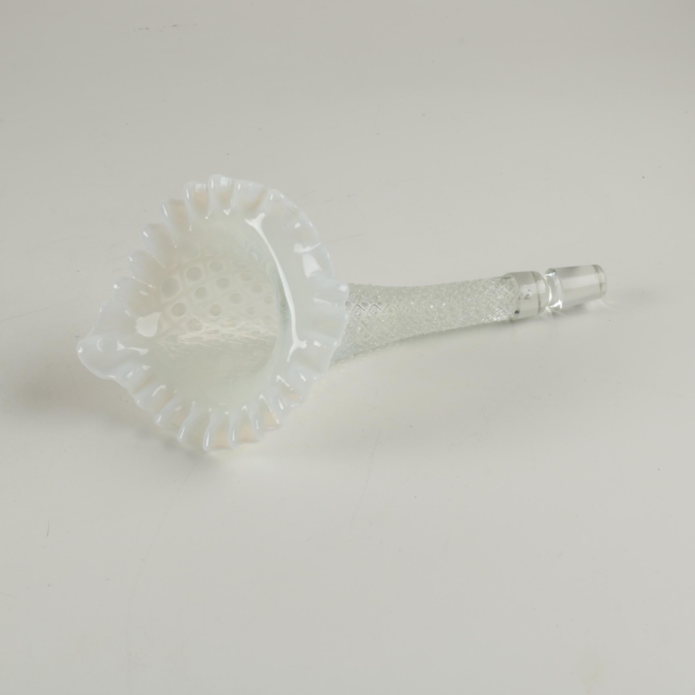 Fenton "Diamond Lace" Epergne Ruffled Bowl