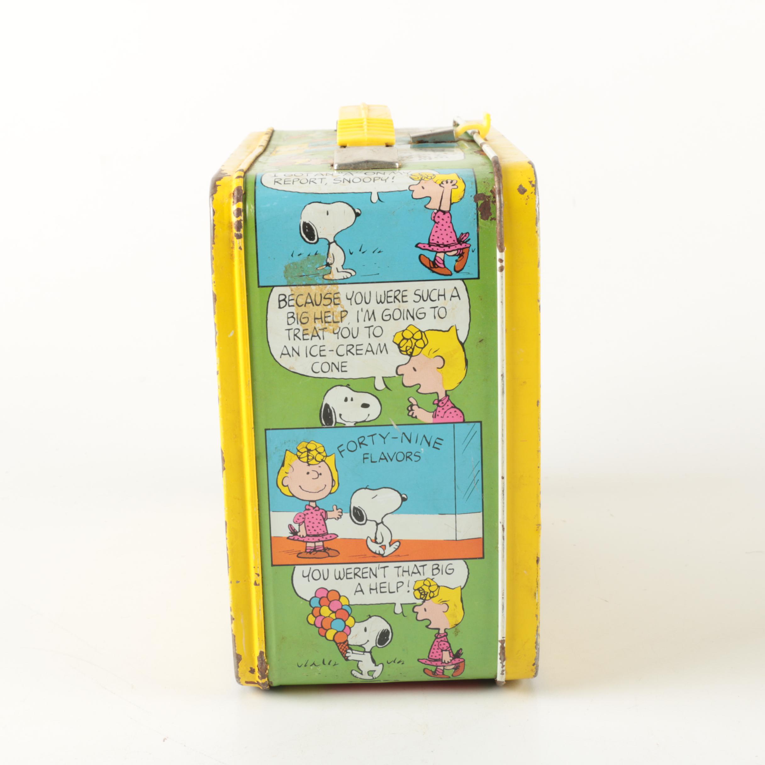 Peanuts and Elvis Presley Metal Lunch Boxes